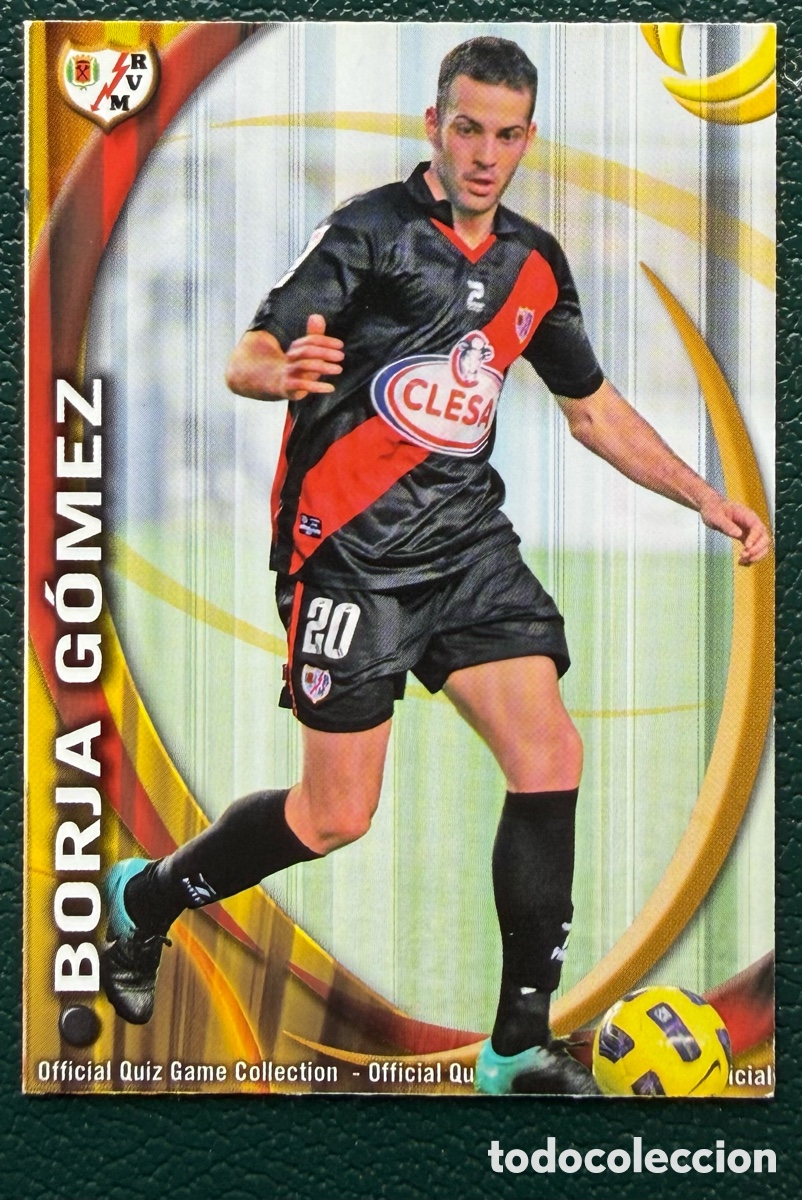 Fu&szlig;ball-Sticker: 1264 BORJA GOMEZ RAYO VALLECANO FICHAS ALBUM MUNDICROMO 2010 2011 10 11