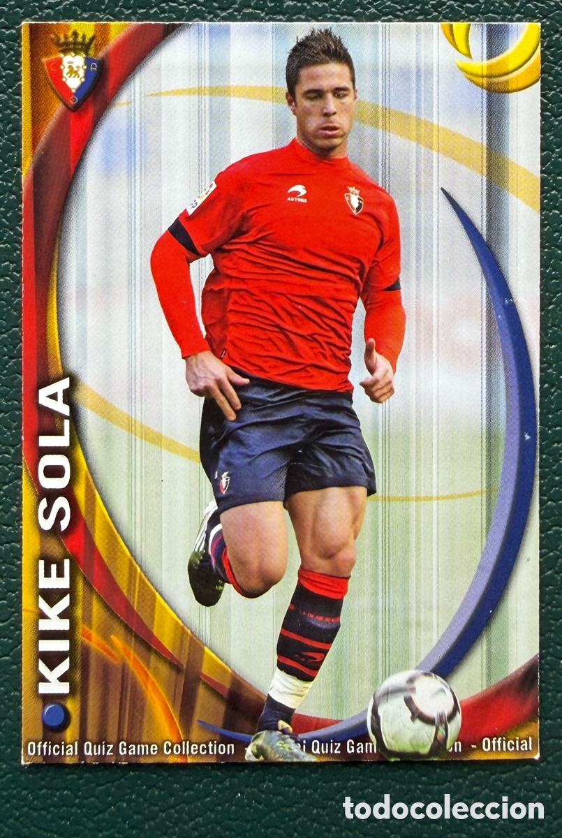 Fu&szlig;ball-Sticker: 1308 KIKE SOLA CA OSASUNA FICHAS ALBUM MUNDICROMO 2010 2011 10 11