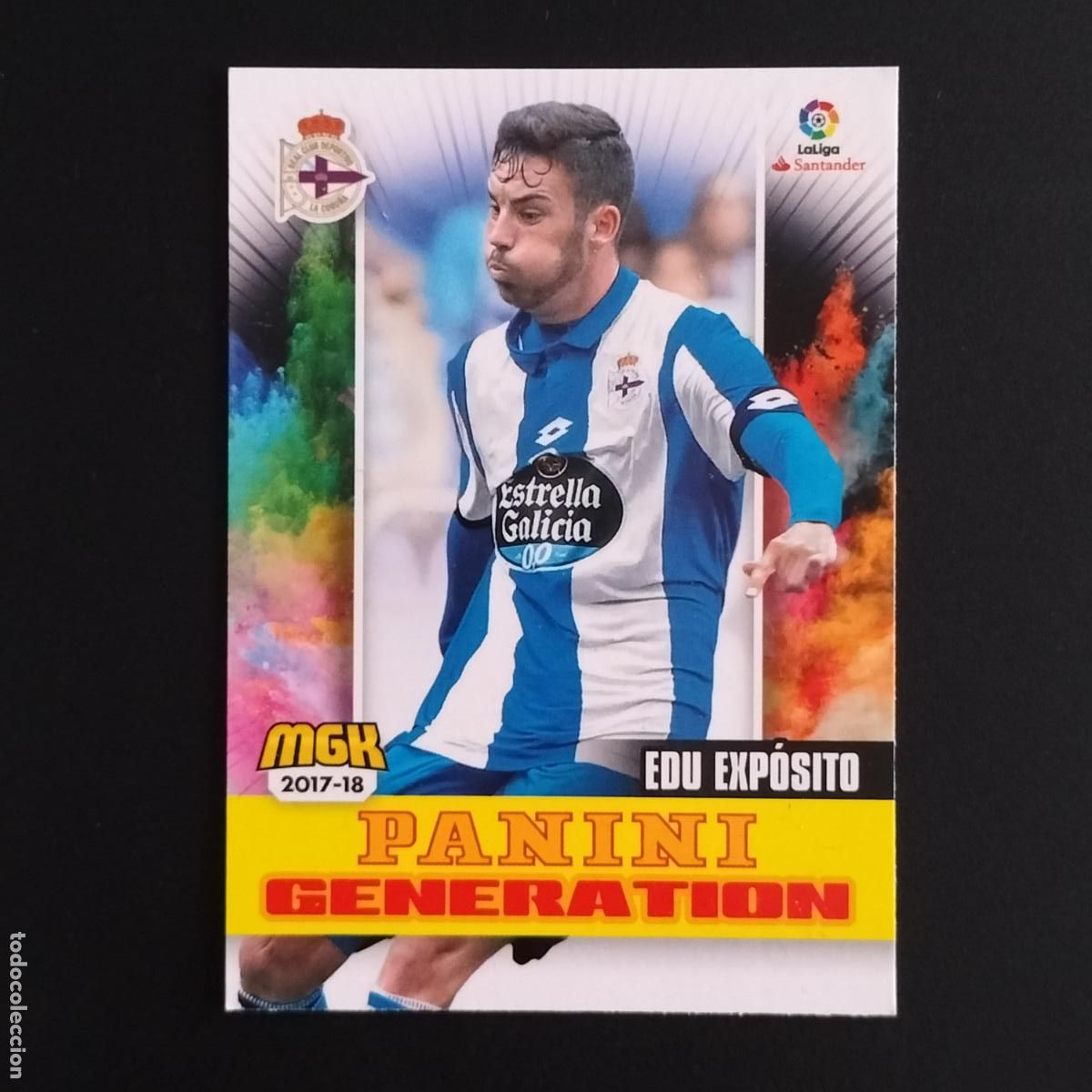 Cromos de F&uacute;tbol: MGK 189 EDU EXPOSITO PANINI GENERATION DEPORTIVO CORU&Ntilde;A CROMOS MEGACRACKS LIGA 2017 2018 17 18
