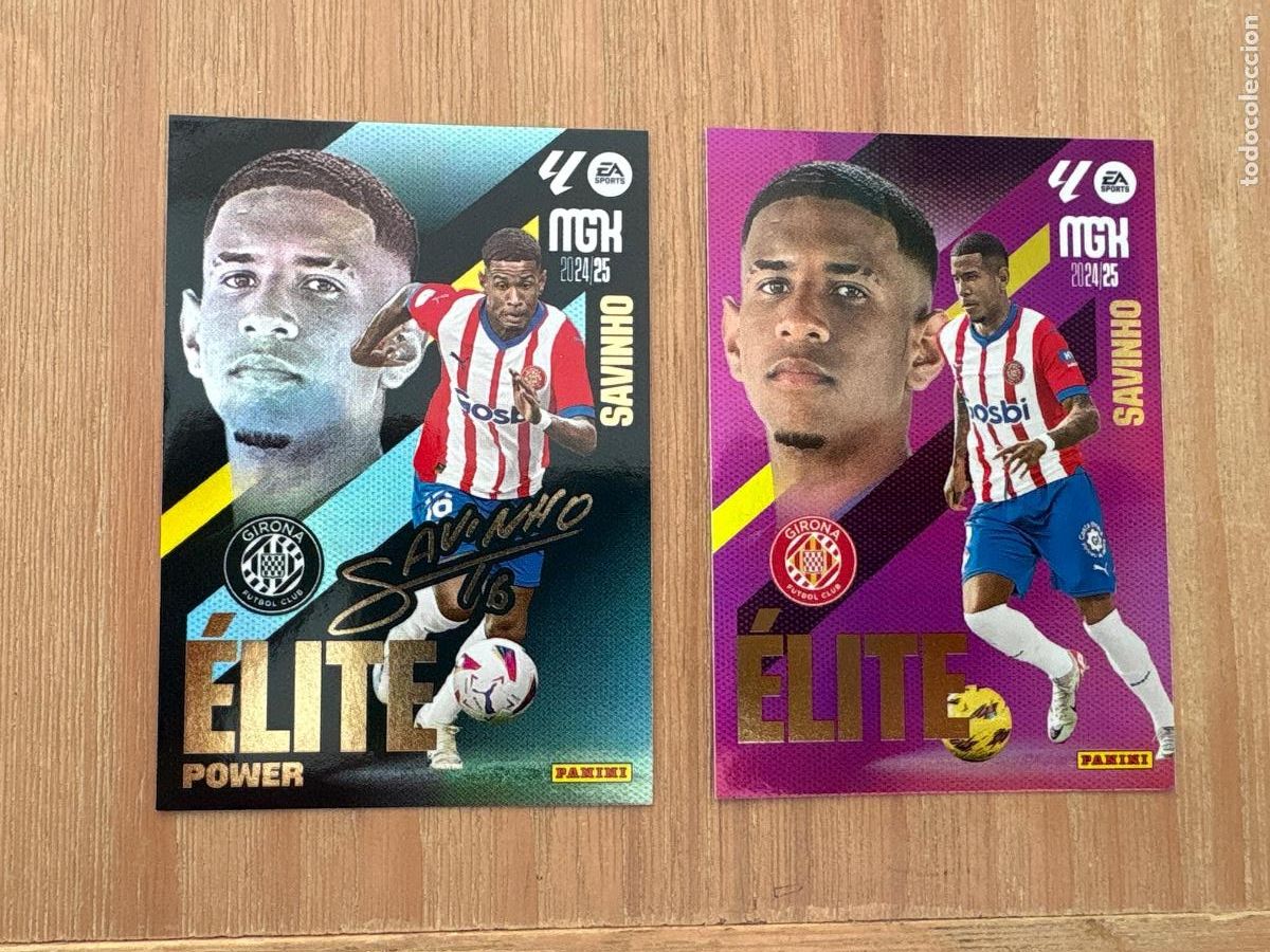 Cromos de F&uacute;tbol: 19. CROMO MEGACRACKS MGK ELITE + ELITE POWER SAVINHO 16+P16 2024-25 24-25