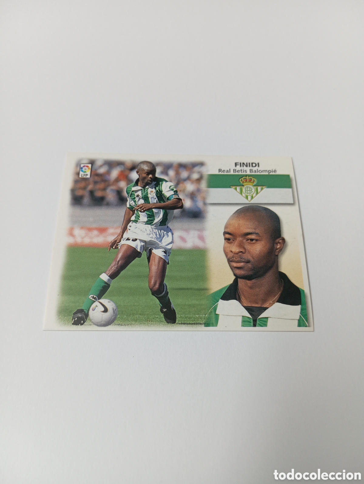 Cromos de F&uacute;tbol: FINIDI Betis LIGA ESTE 1999 2000 PANINI 99 00 NUEVO SIN PEGAR