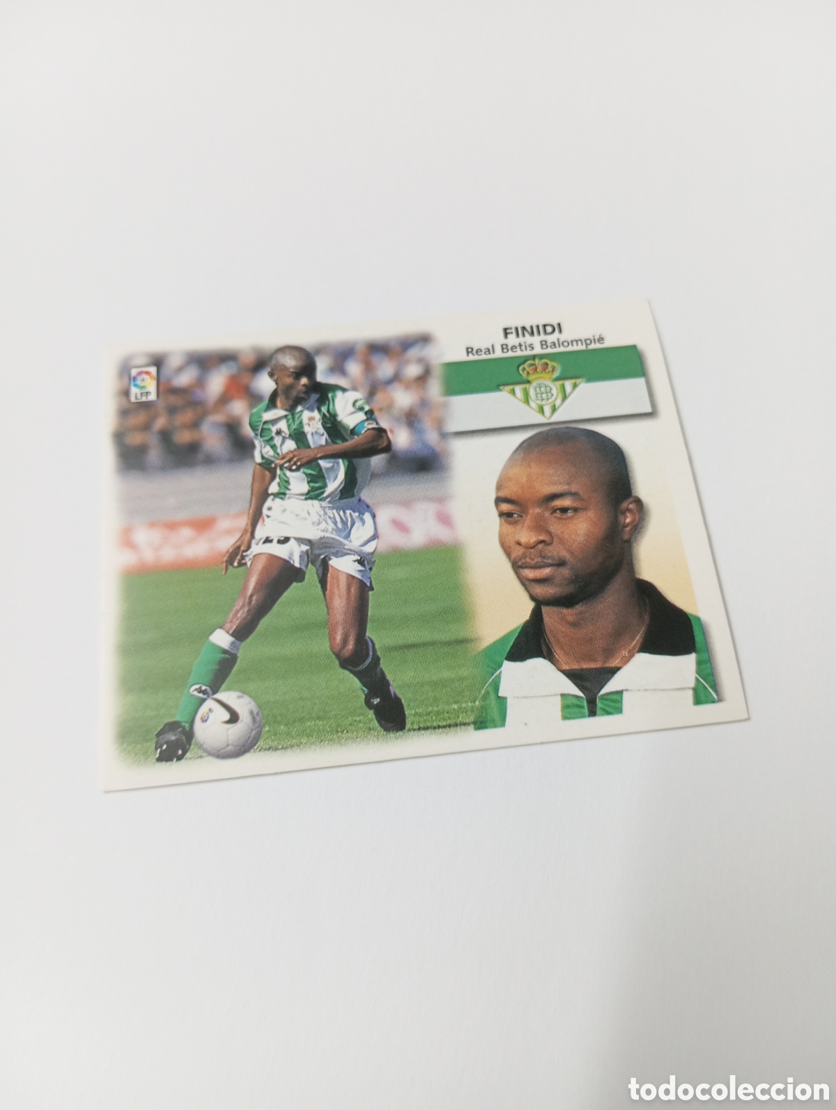 Cromos de F&uacute;tbol: FINIDI Betis LIGA ESTE 1999 2000 PANINI 99 00 NUEVO SIN PEGAR