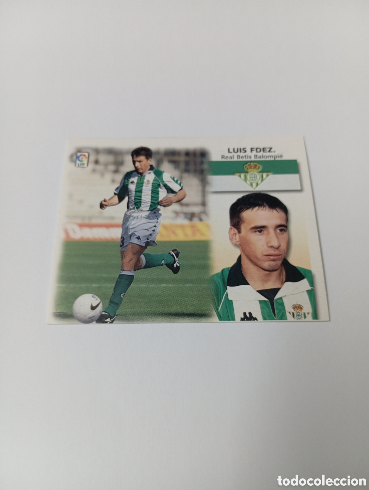 Cromos de F&uacute;tbol: LUIS FERN&Aacute;NDEZ Betis LIGA ESTE 1999 2000 PANINI 99 00 NUEVO SIN PEGAR