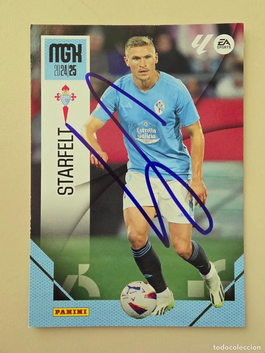 Cromos de F&uacute;tbol: Cromo firmado de Carl Starfelt con aut&oacute;grafo, RC Celta de Vigo