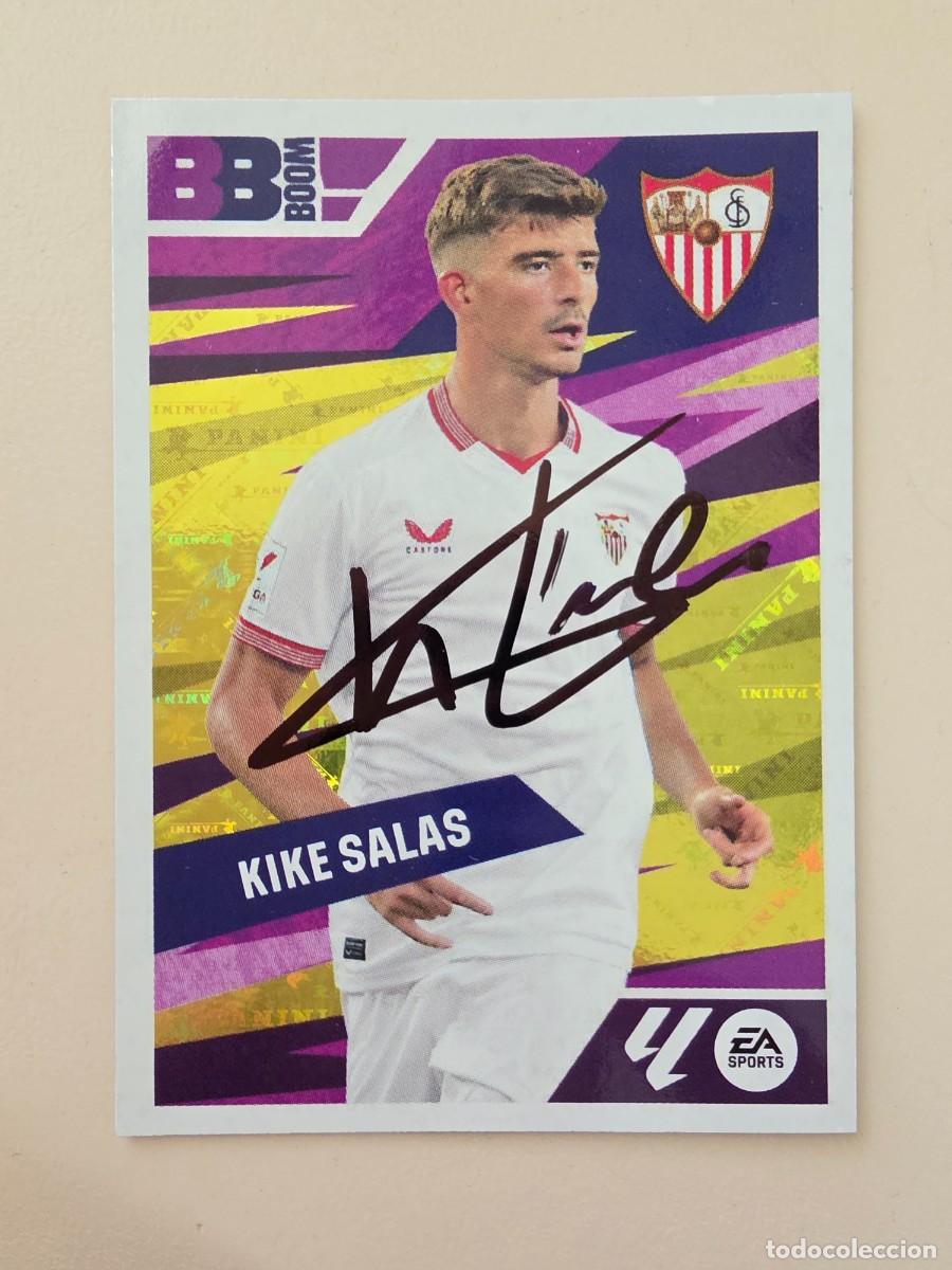 Cromos de Futebol: Cromo firmado de Kike Salas con aut&oacute;grafo, Sevilla FC