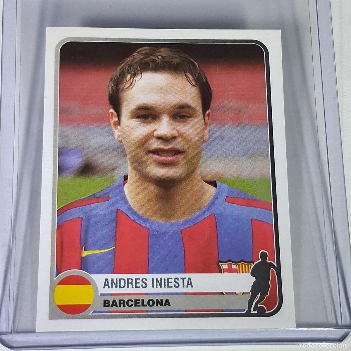 Cromos de Futebol: 72 ANDR&Eacute;S INIESTA FC BARCELONA BAR&Ccedil;A PANINI CHAMPIONS OF EUROPE 1955-2005 &ndash; CROMO #