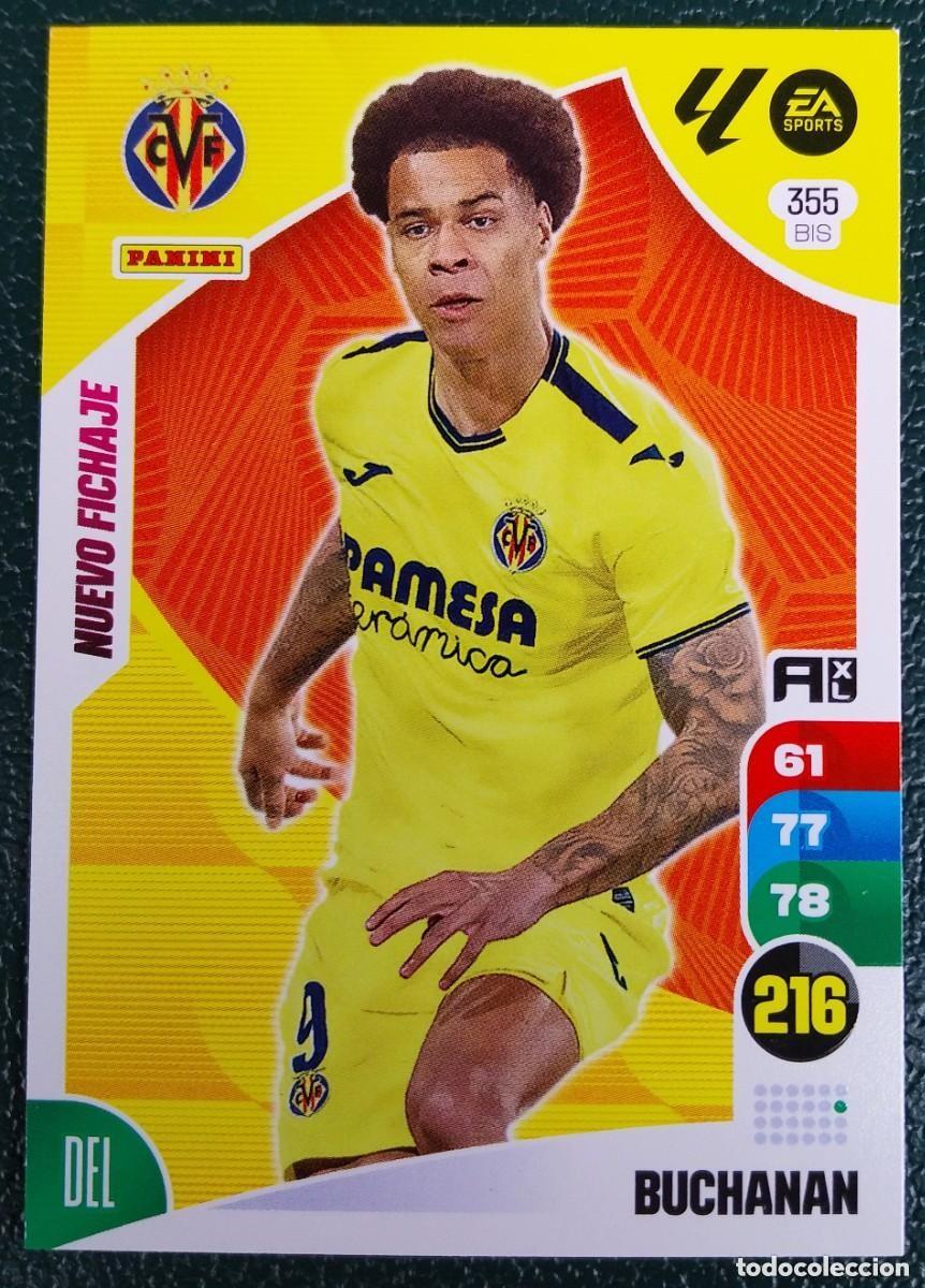 Fu&szlig;ball-Sticker: 355 BIS BUCHANAN VILLARREAL CF NUEVO FICHAJE FICHAS ALBUM ADRENALYN XL 2024 2025 24 25