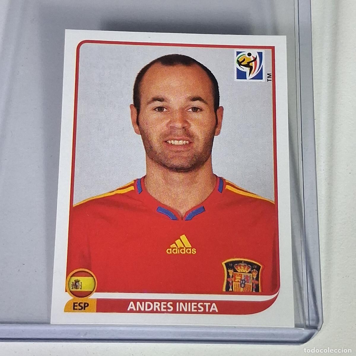 Cromos de F&uacute;tbol: C1 577 ANDR&Eacute;S INIESTA &ndash; PANINI FIFA WORLD CUP SOUTH AFRICA 2010 &ndash; CROMO &ndash; ESPA&Ntilde;A (CAMPE&Oacute;N)