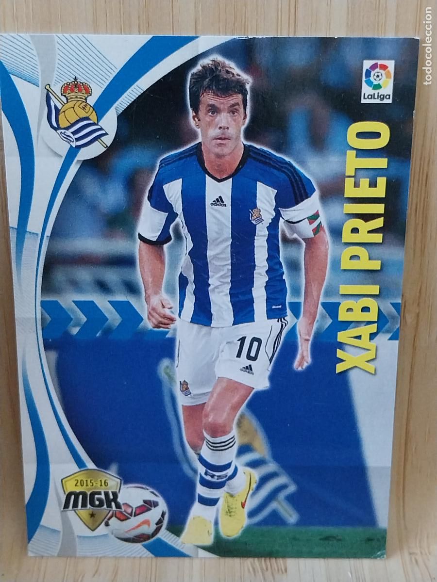 Cromos de F&uacute;tbol: XABI PRIETO REAL SOCIEDAD MGK LIGA 2015 15 16 TRADING CARD CROMO 420 ORIGINAL