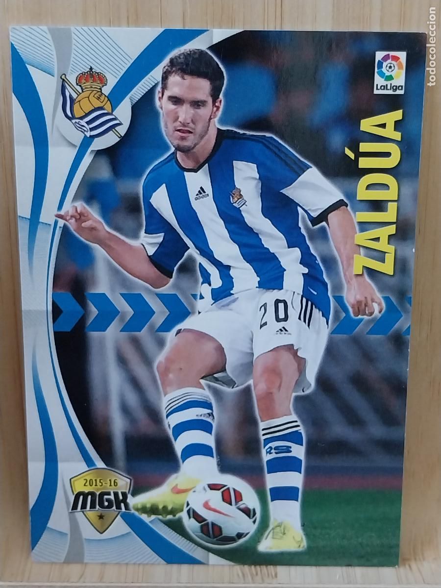 Cromos de F&uacute;tbol: ZALD&Uacute;A REAL SOCIEDAD MGK LIGA 2015 15 16 TRADING CARD CROMO 411 ORIGINAL *