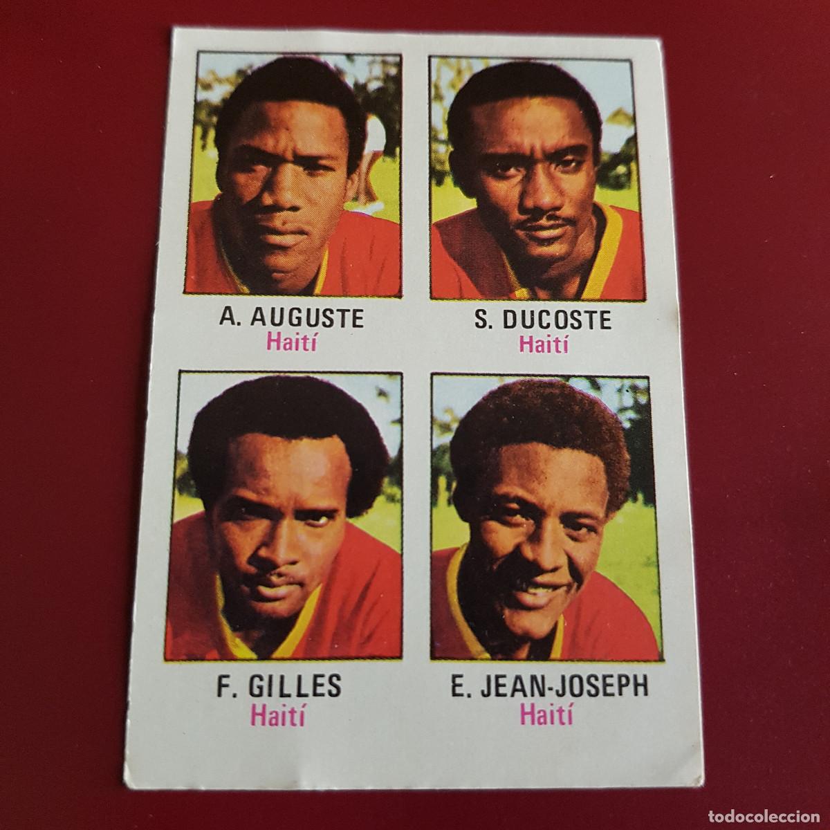 Cromos de F&uacute;tbol: FHER - MUNICH 74 - 1974 - HAITI - AUGUSTE DUCOSTE GILLES JEAN JOSEPH 80 - NUNCA PEGADO