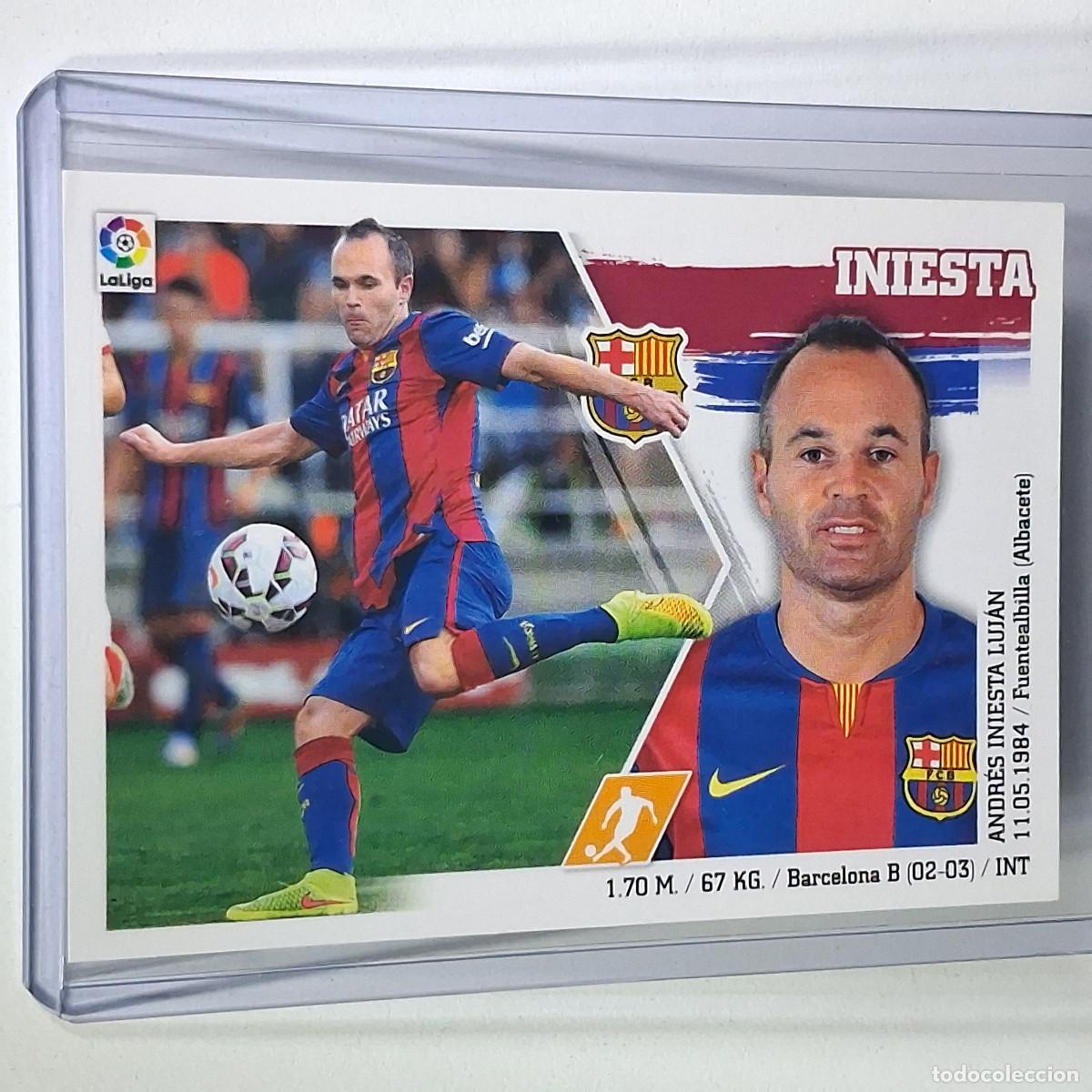 Cromos de F&uacute;tbol: 14 INI&Eacute;STA F.C. BARCELONA BAR&Ccedil;A PANINI COLECCIONES ESTE &ndash; LIGA BBVA 2015-16 &ndash; CROMO