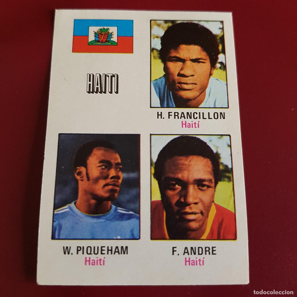 Cromos de F&uacute;tbol: FHER - MUNICH 74 - 1974 - HAITI - FRANCILLON PIQUEHAM ANDRE 79 - NUNCA PEGADO