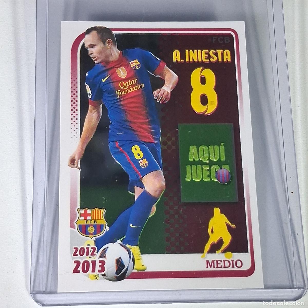 Cromos de F&uacute;tbol: 114 ANDR&Eacute;S INIESTA &ndash; PANINI FC BARCELONA 2012-2013 &ndash; COLECCI&Oacute;N OFICIAL