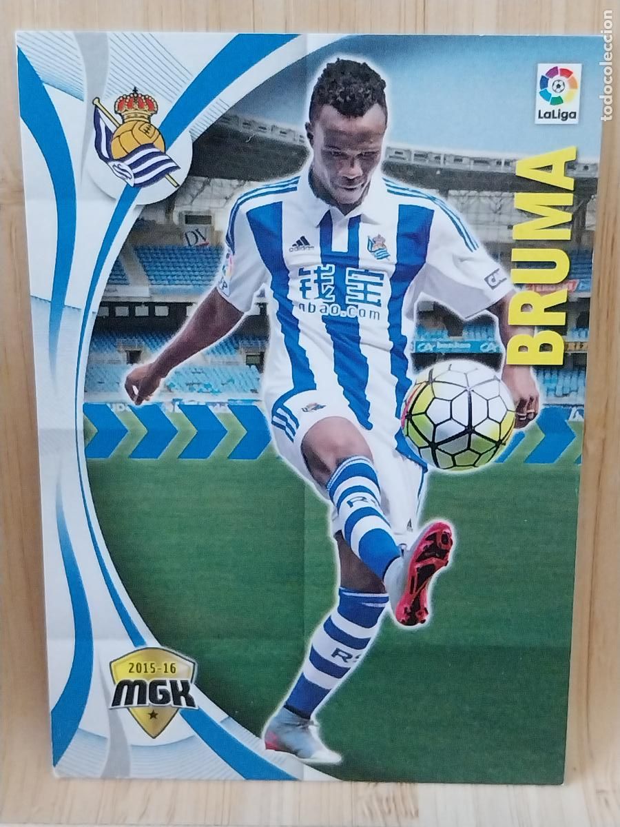 Cromos de F&uacute;tbol: BRUMA REAL SOCIEDAD MGK LIGA 2015 15 16 TRADING CARD CROMO 423 ORIGINAL *