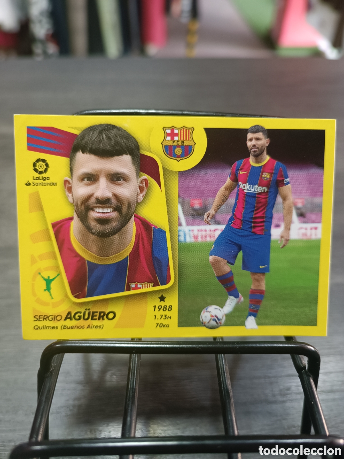 Cromos de F&uacute;tbol: &Uacute;ltimos fichajes 1 Ag&uuml;ero FC Barcelona 2021 2022 Sticker