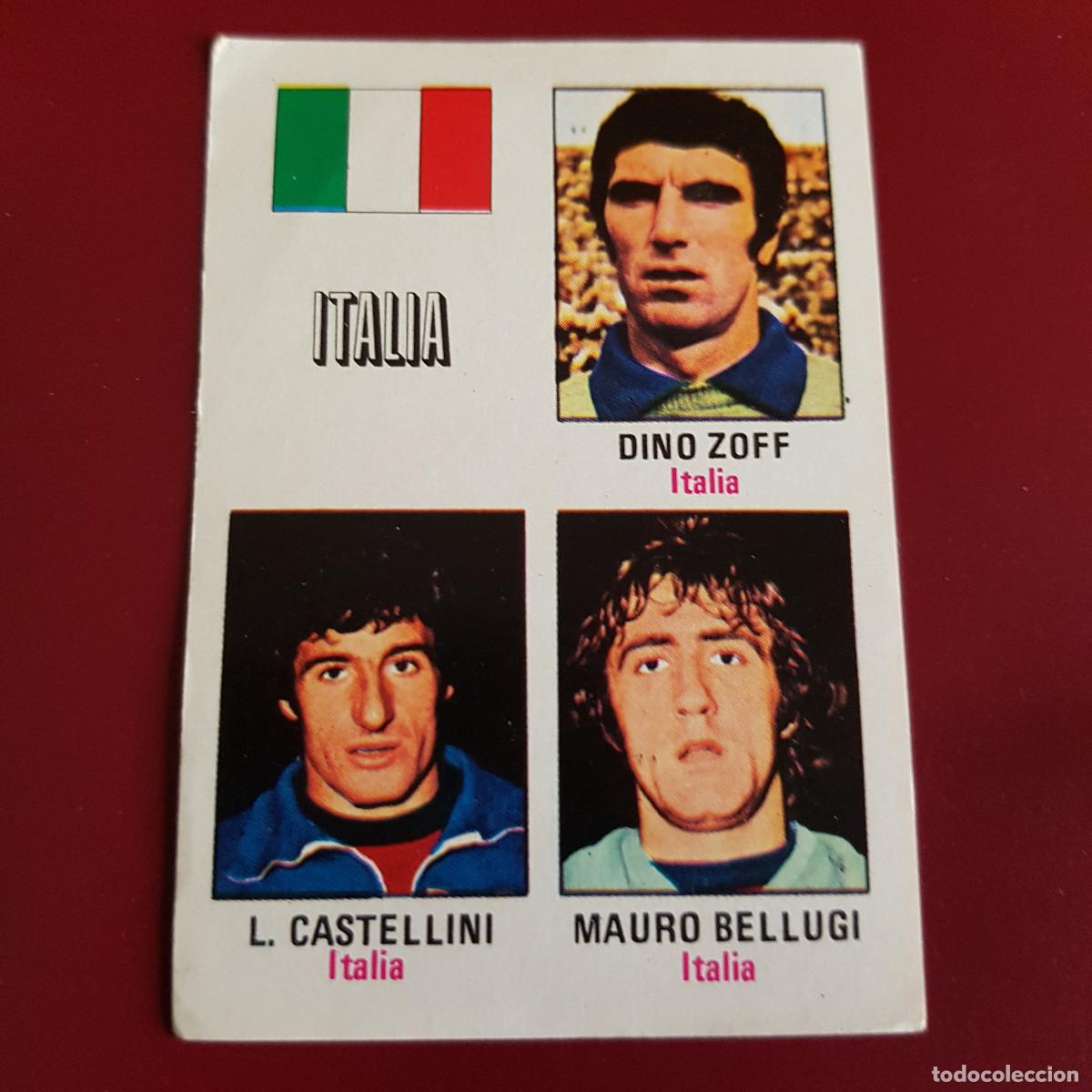 Cromos de F&uacute;tbol: FHER - MUNICH 74 - 1974 - ITALIA - DINO ZOFF - CASTELLINI - BELLUGI 75 - NUNCA PEGADO
