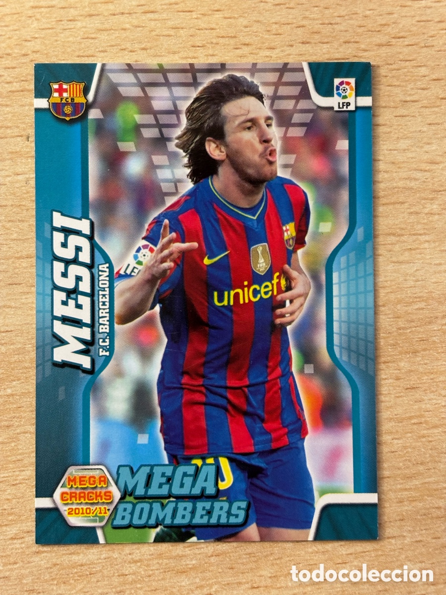 Cromos de F&uacute;tbol: # 397 Messi FC Barcelona Mega Bombers Megacracks 2010-11 perfecto estado Mint Condition
