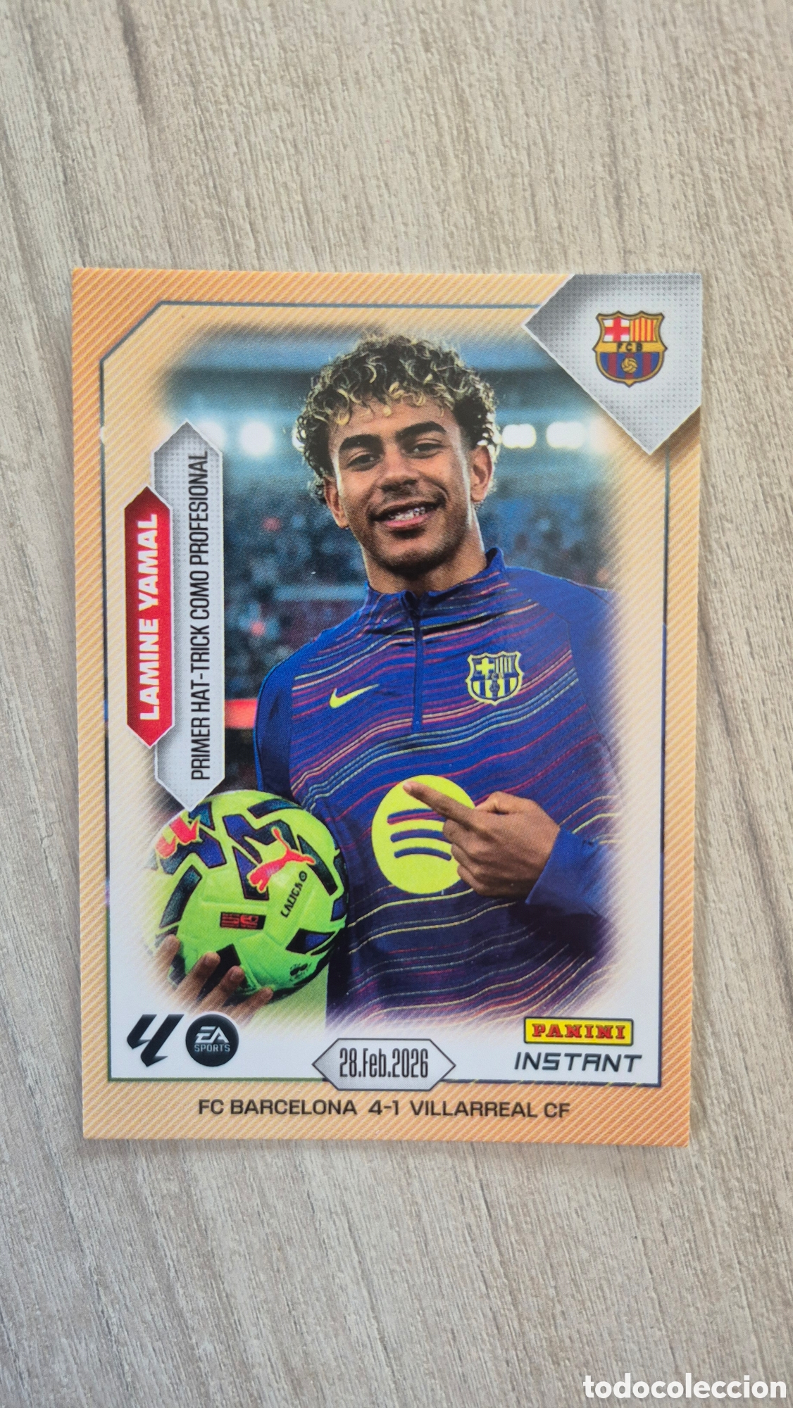 Cromos de F&uacute;tbol: Panini Instant Lamine Yamal &rdquo;Primer Hat-Trick como profesional &rdquo;