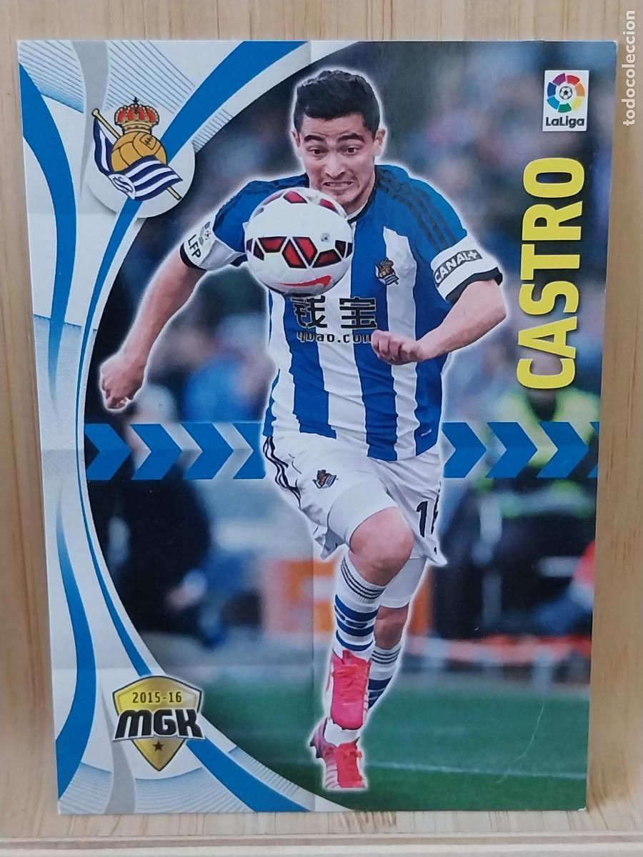 Cromos de F&uacute;tbol: CASTRO REAL SOCIEDAD MGK LIGA 2015 15 16 TRADING CARD CROMO 426ORIGINAL -*-*-*