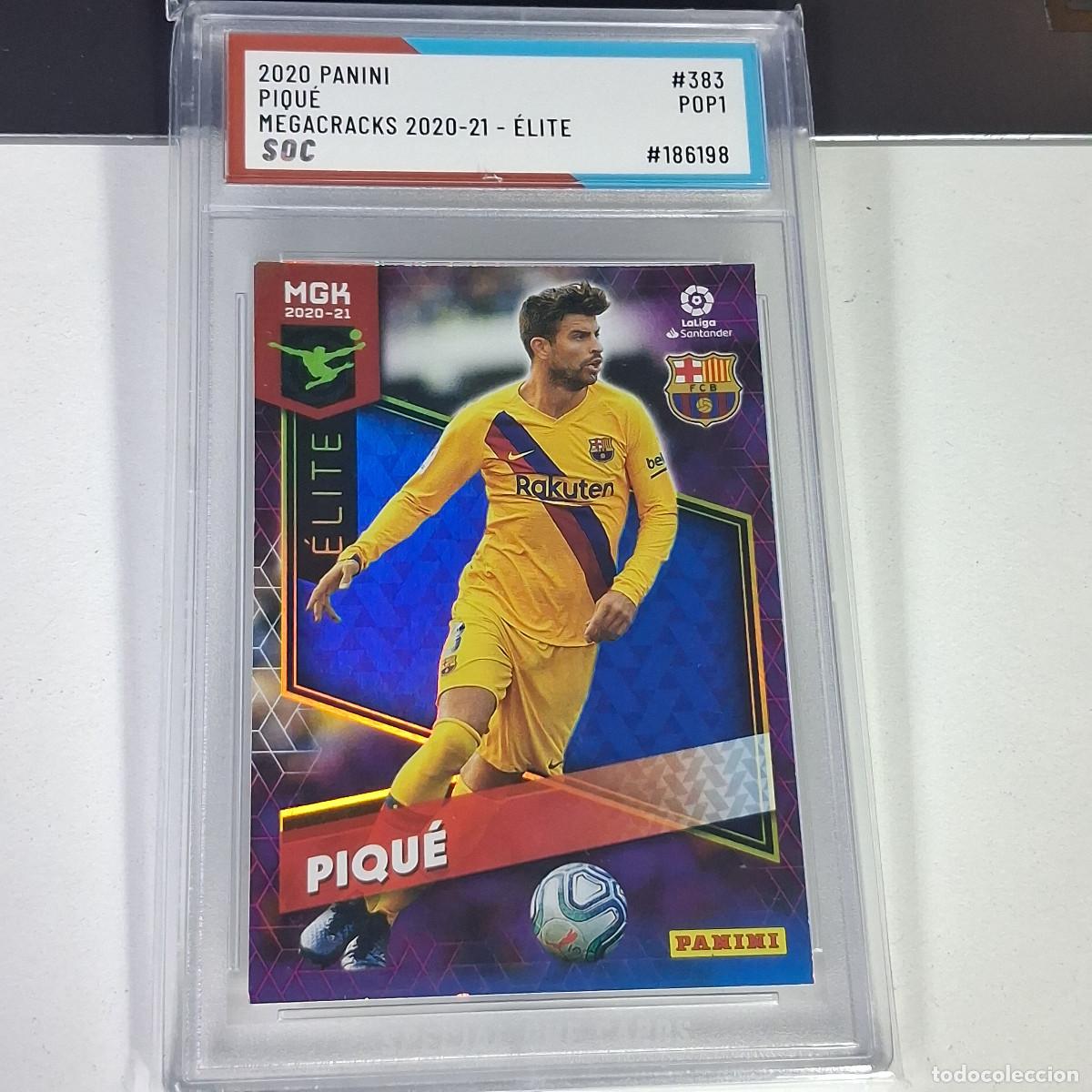 Cromos de F&uacute;tbol: 383 GERARD PIQU&Eacute; &ndash; 2020-21 PANINI MEGACRACKS SERIE &Eacute;LITE &ndash; GRADUADA SOC POP 1