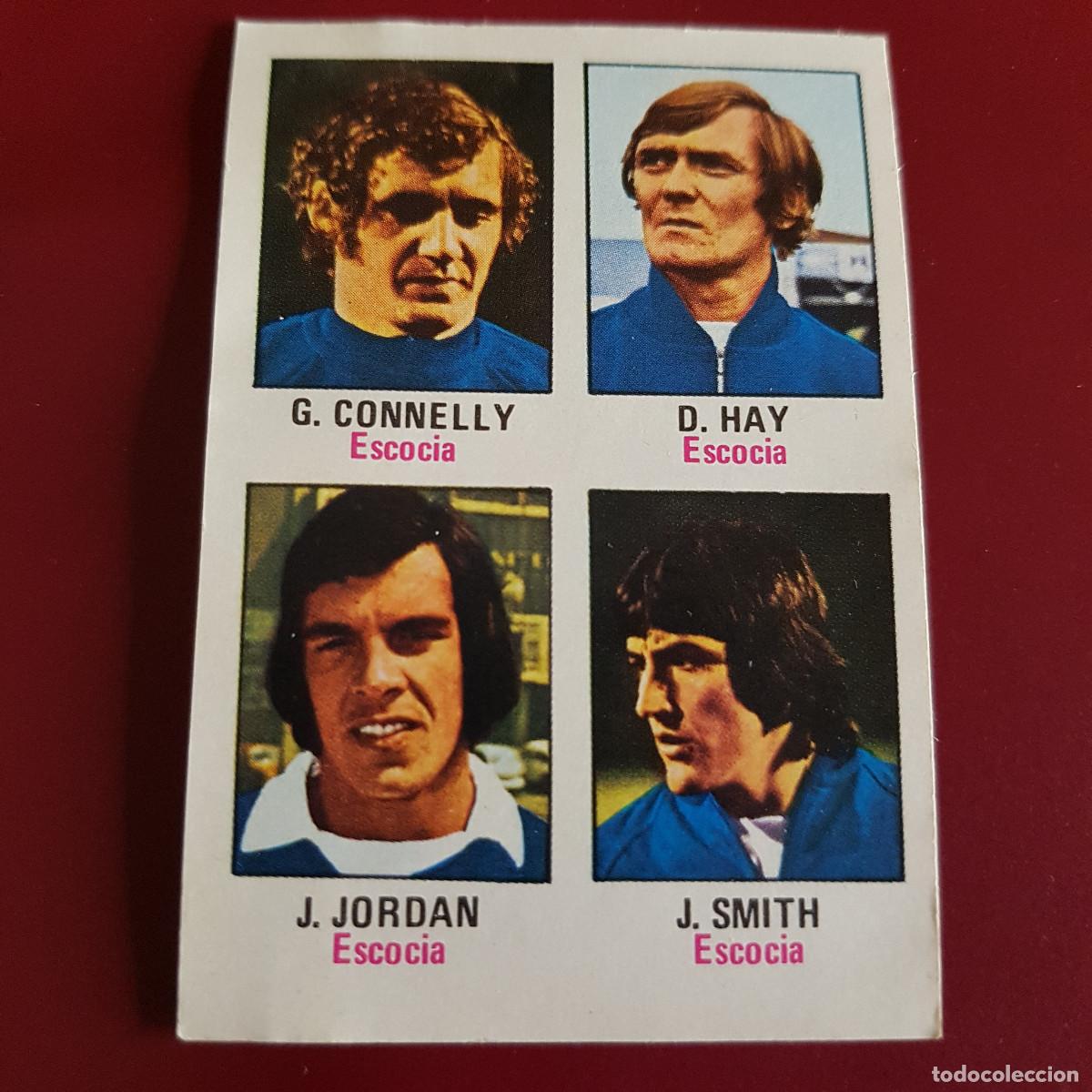 Cromos de F&uacute;tbol: FHER - MUNICH 74 - 1974 - ESCOCIA - CONNELLY - HAY - JORDAN - SMITH 41 - NUNCA PEGADO