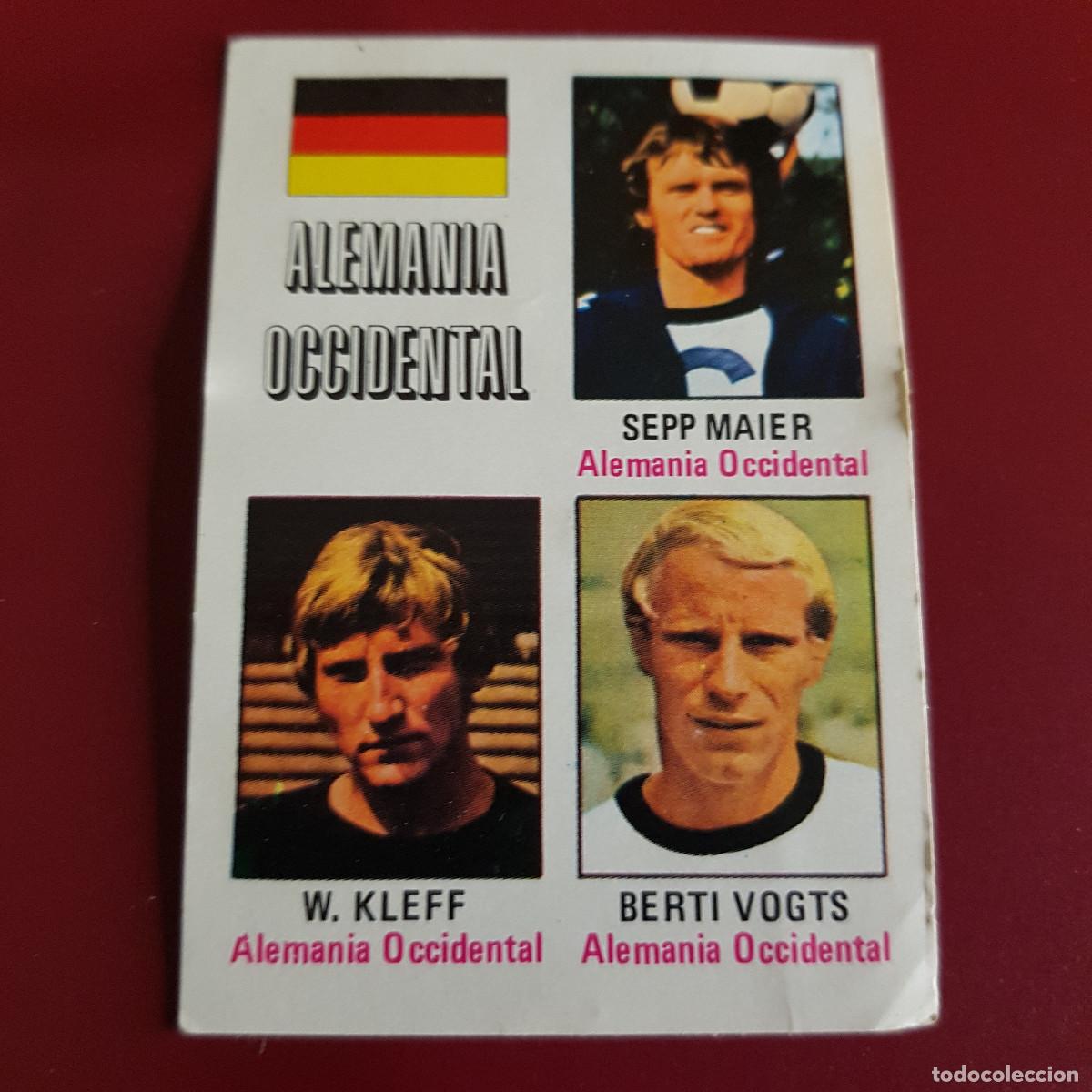 Cromos de F&uacute;tbol: FHER - MUNICH 74 - 1974 - ALEMANIA OC - MAIER - KLEFF - BERTI VOGTS 27 - NUNCA PEGADO