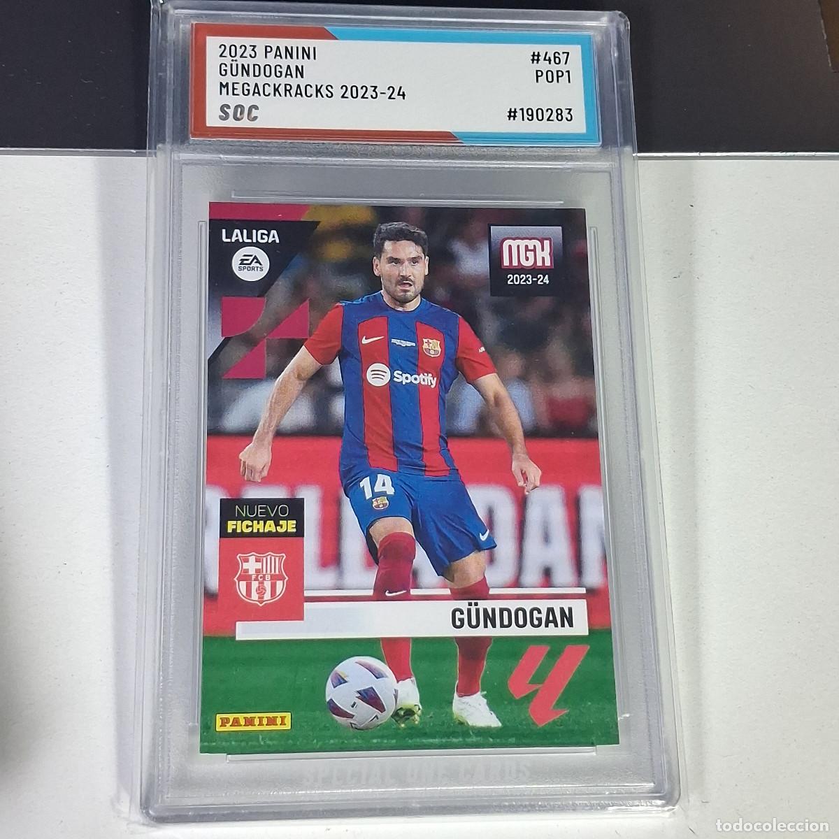 Cromos de F&uacute;tbol: 467 İLKAY G&Uuml;NDOĞAN &ndash; 2023-24 PANINI MEGACRACKS NUEVO FICHAJE &ndash; GRADUADA SOC POP 1