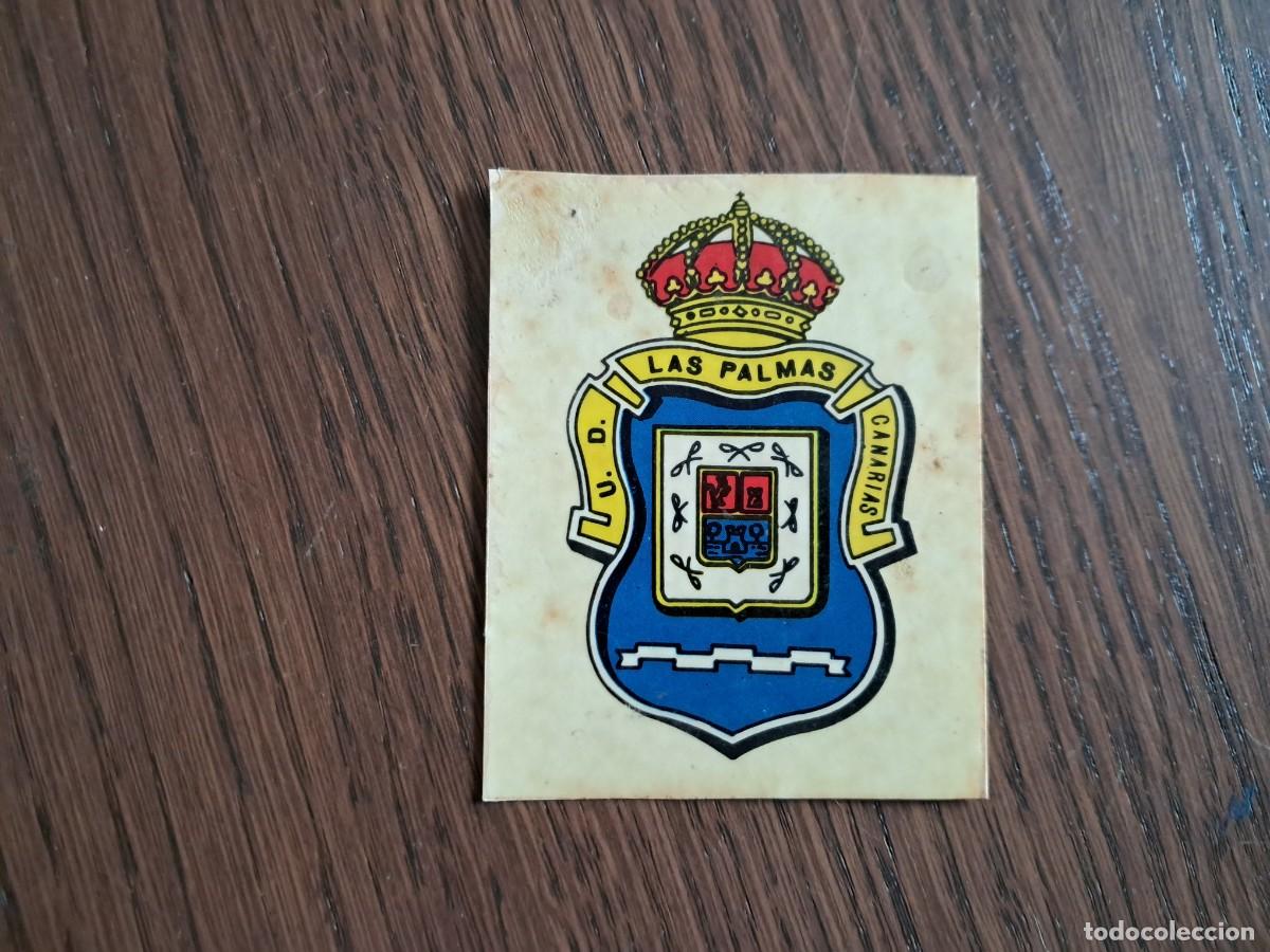 Cromos de F&uacute;tbol: Cromo pegatina antiguo de futbol, escudo Las Palmas.