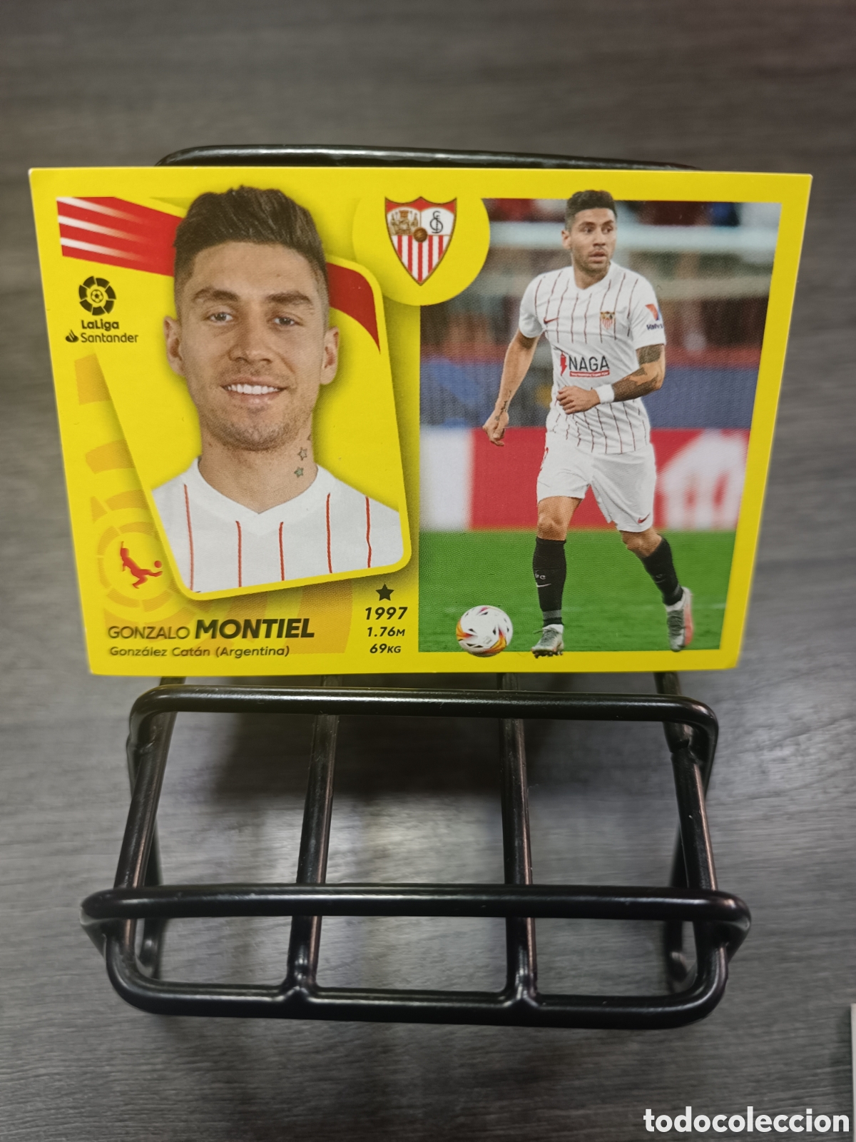 Cromos de F&uacute;tbol: &Uacute;ltimos fichajes 46 Montiel Liga Este 2021 2022
