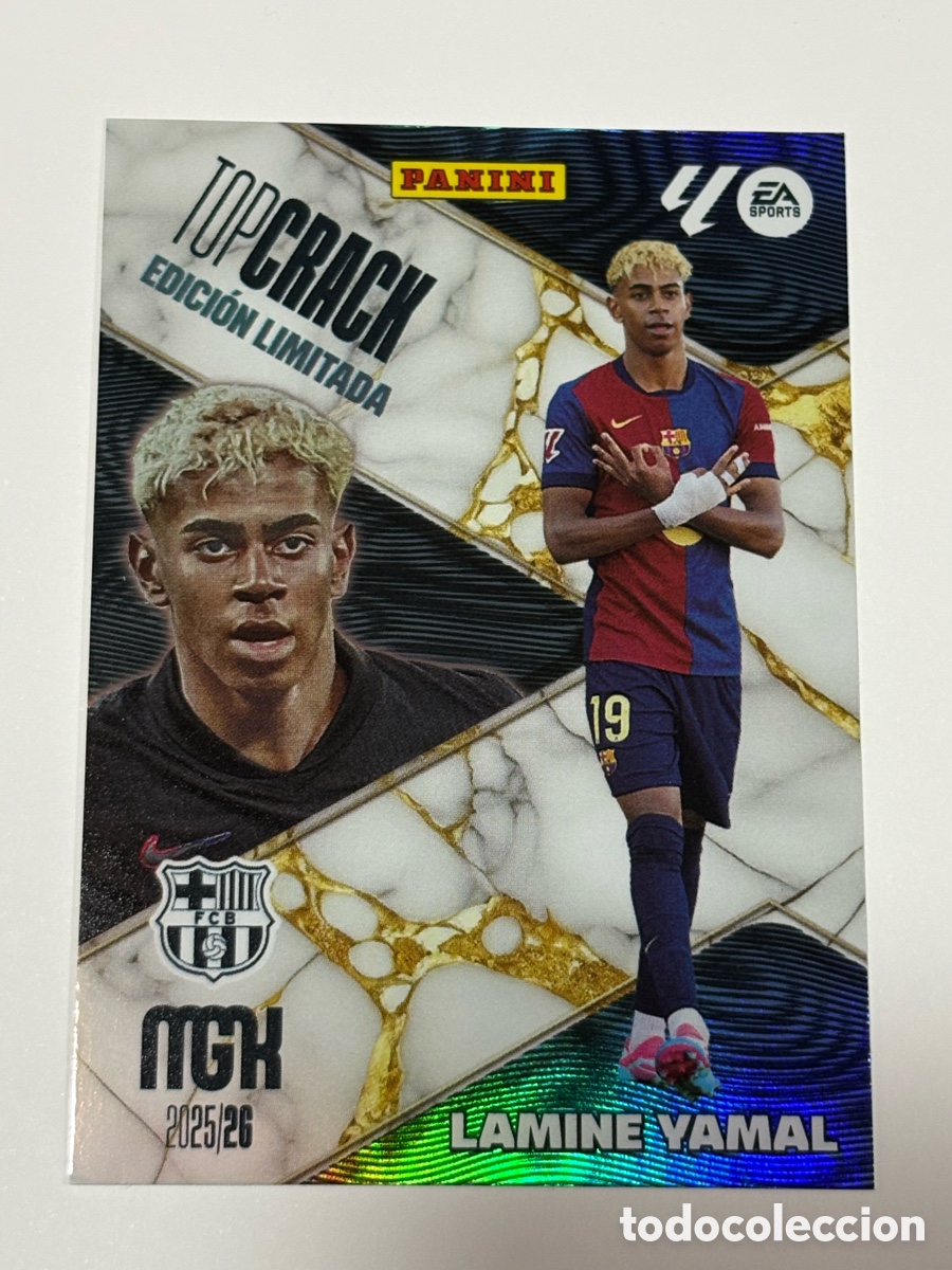 Cromos de F&uacute;tbol: Lamine Yamal Edicion Limitada TopCrack MGK Megacracks 2025-26 RK Panini 2026