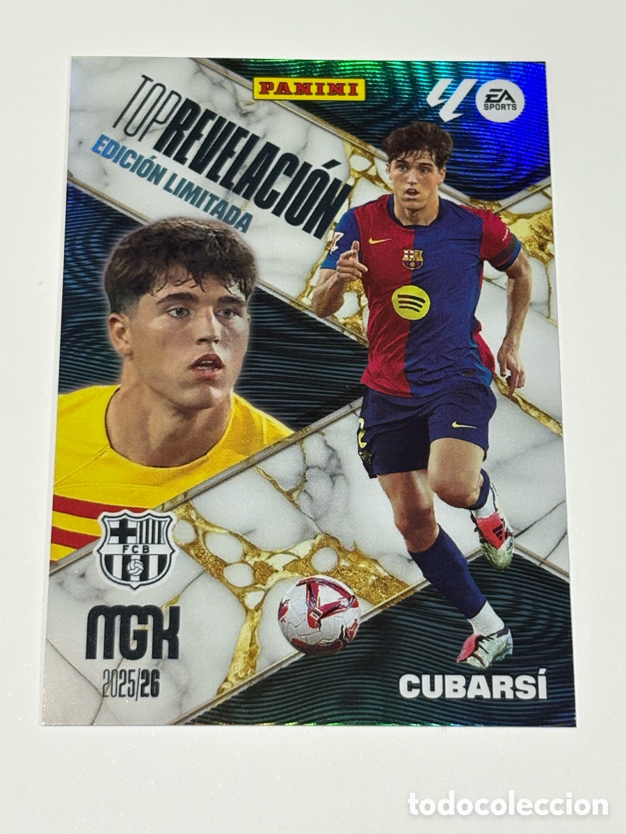 Cromos de F&uacute;tbol: Cubarsi X100 Edicion Limitada Top Revelaci&oacute;n MGK Megacracks 2025-26 RK Panini