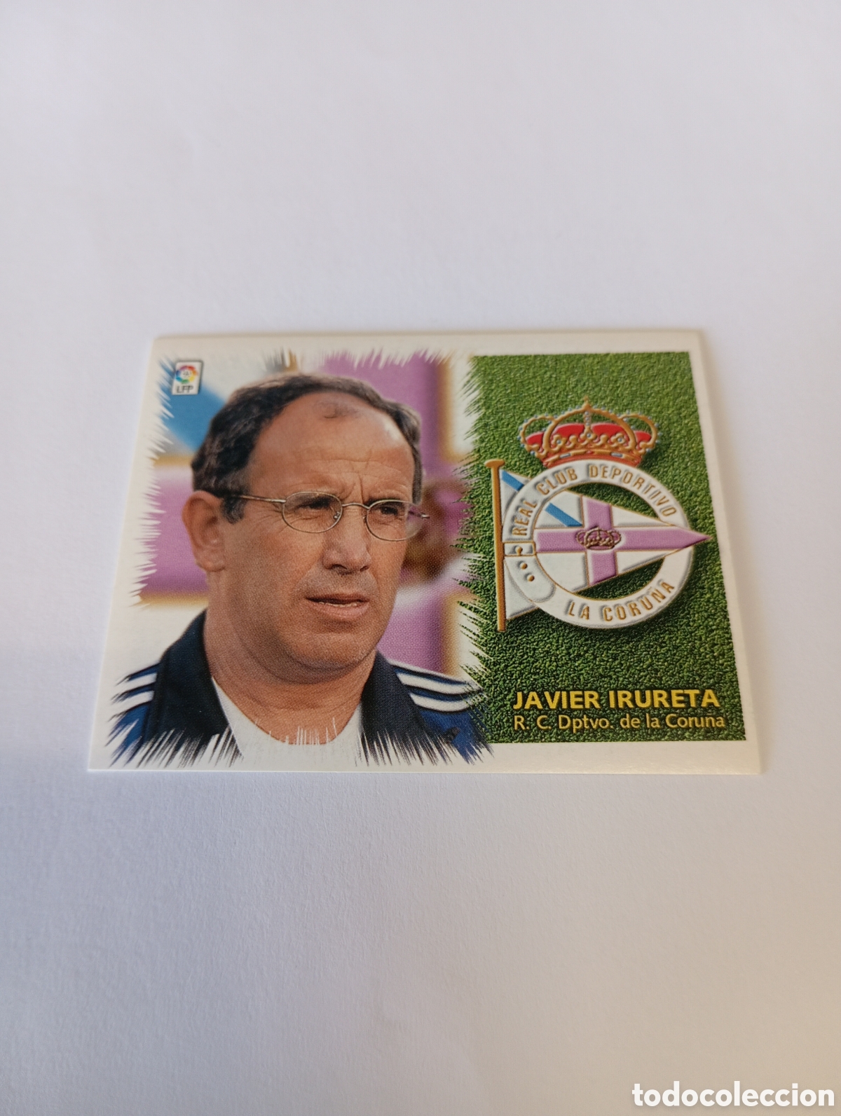 Cromos de F&uacute;tbol: ENTRENADOR JAVIER IRURETA Deportivo LIGA ESTE 1999 2000 PANINI 99 00 NUEVO SIN PEGAR