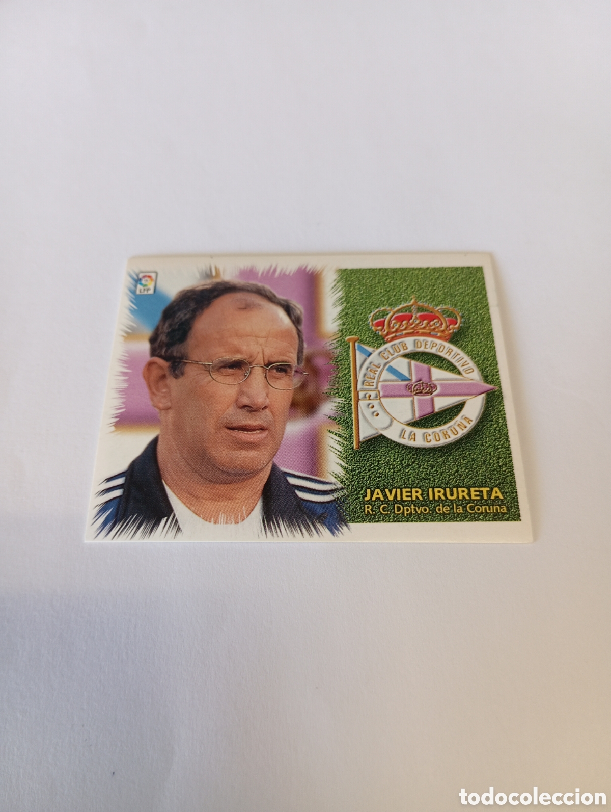 Cromos de F&uacute;tbol: ENTRENADOR JAVIER IRURETA Deportivo LIGA ESTE 1999 2000 PANINI 99 00 NUEVO SIN PEGAR