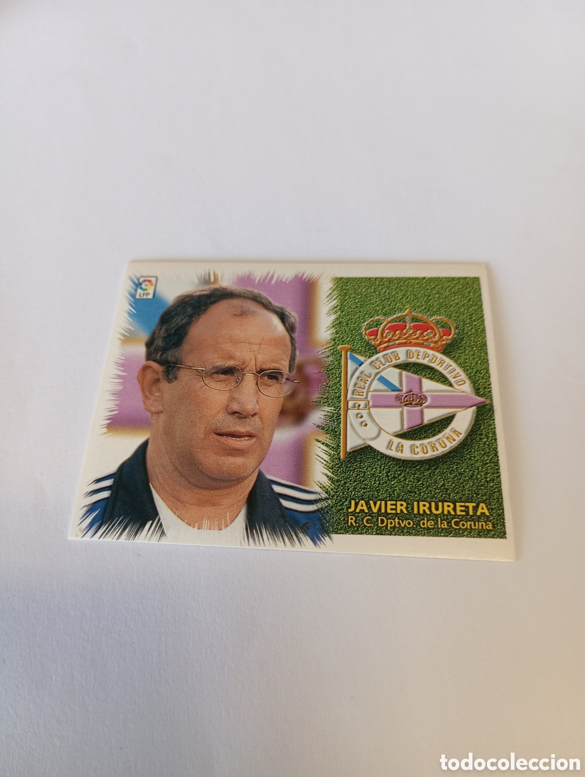 Cromos de F&uacute;tbol: ENTRENADOR JAVIER IRURETA Deportivo LIGA ESTE 1999 2000 PANINI 99 00 NUEVO SIN PEGAR