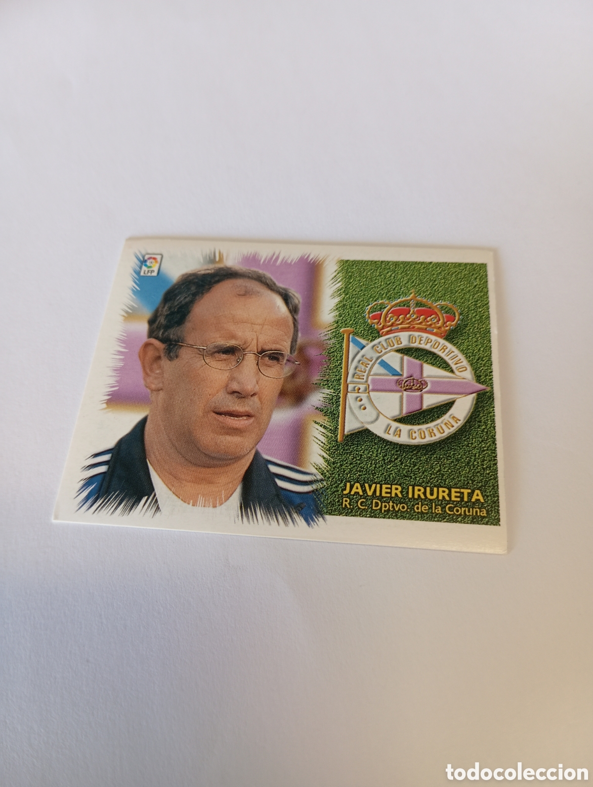 Cromos de F&uacute;tbol: ENTRENADOR JAVIER IRURETA Deportivo LIGA ESTE 1999 2000 PANINI 99 00 NUEVO SIN PEGAR