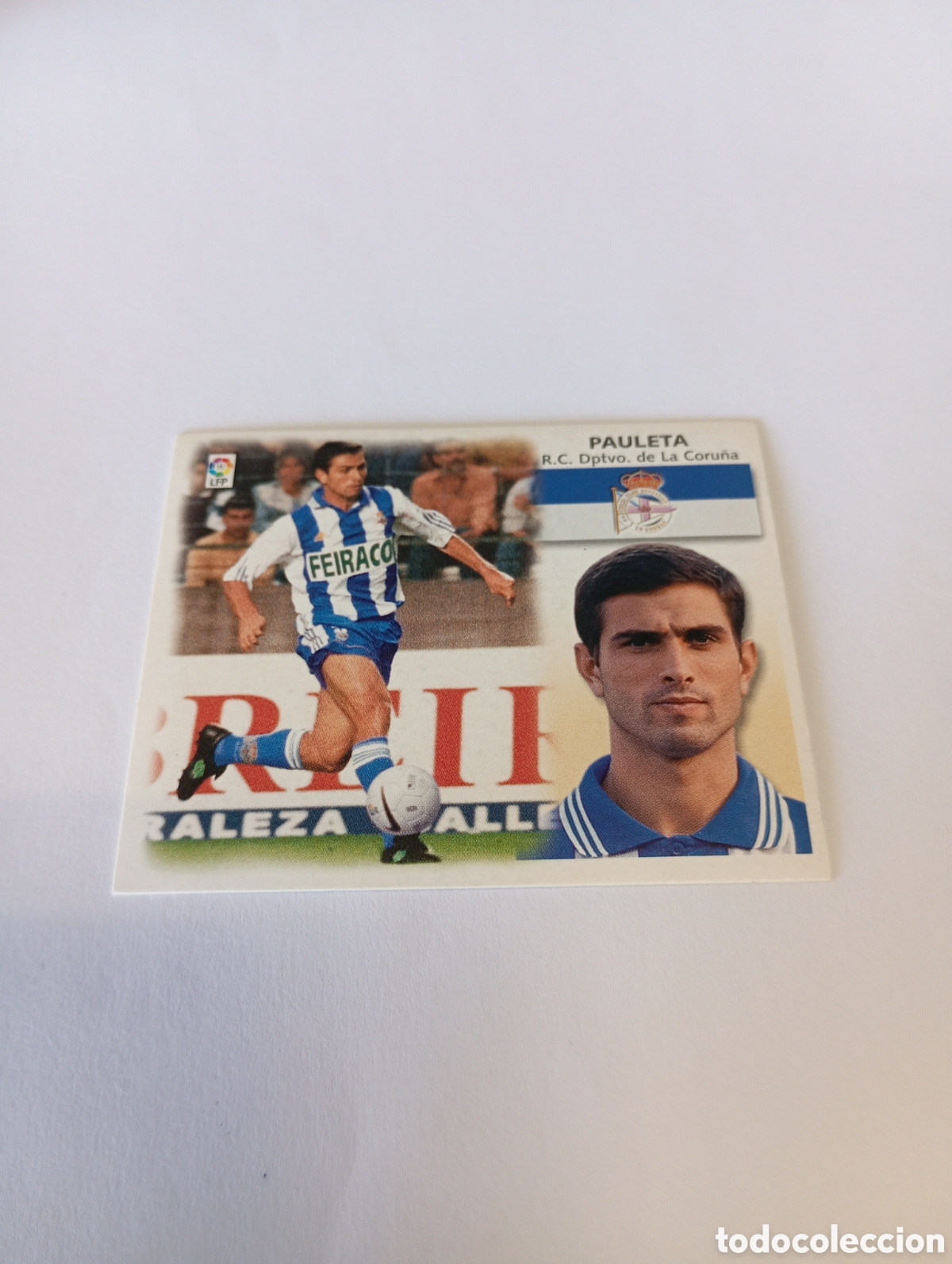 Cromos de F&uacute;tbol: PAULETA Deportivo LIGA ESTE 1999 2000 PANINI 99 00 NUEVO SIN PEGAR