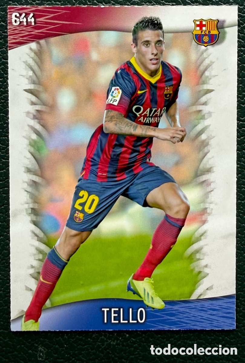Figurine di Calcio: 644 TELLO FC BARCELONA FICHAS ALBUM MUNDICROMO 2013 2014 13 14