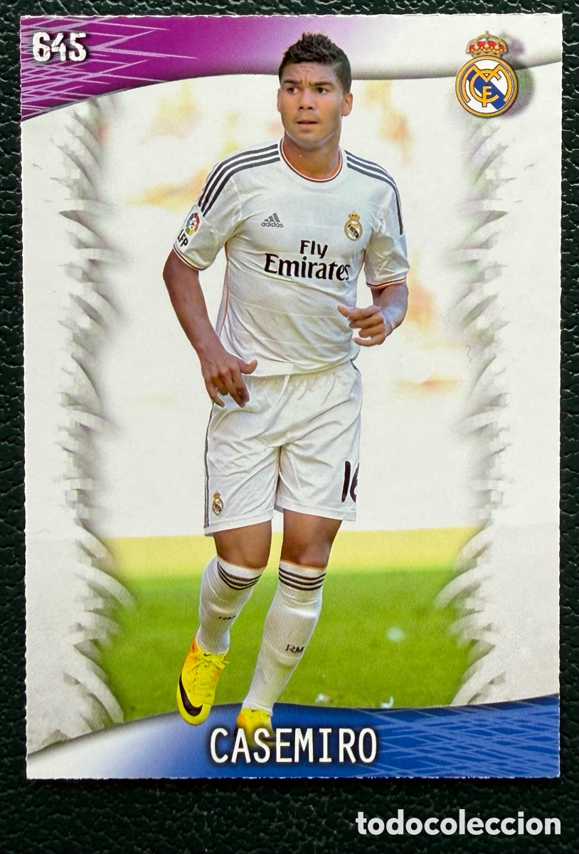Figurine di Calcio: 645 CASEMIRO REAL MADRID FICHAS ALBUM MUNDICROMO 2013 2014 13 14