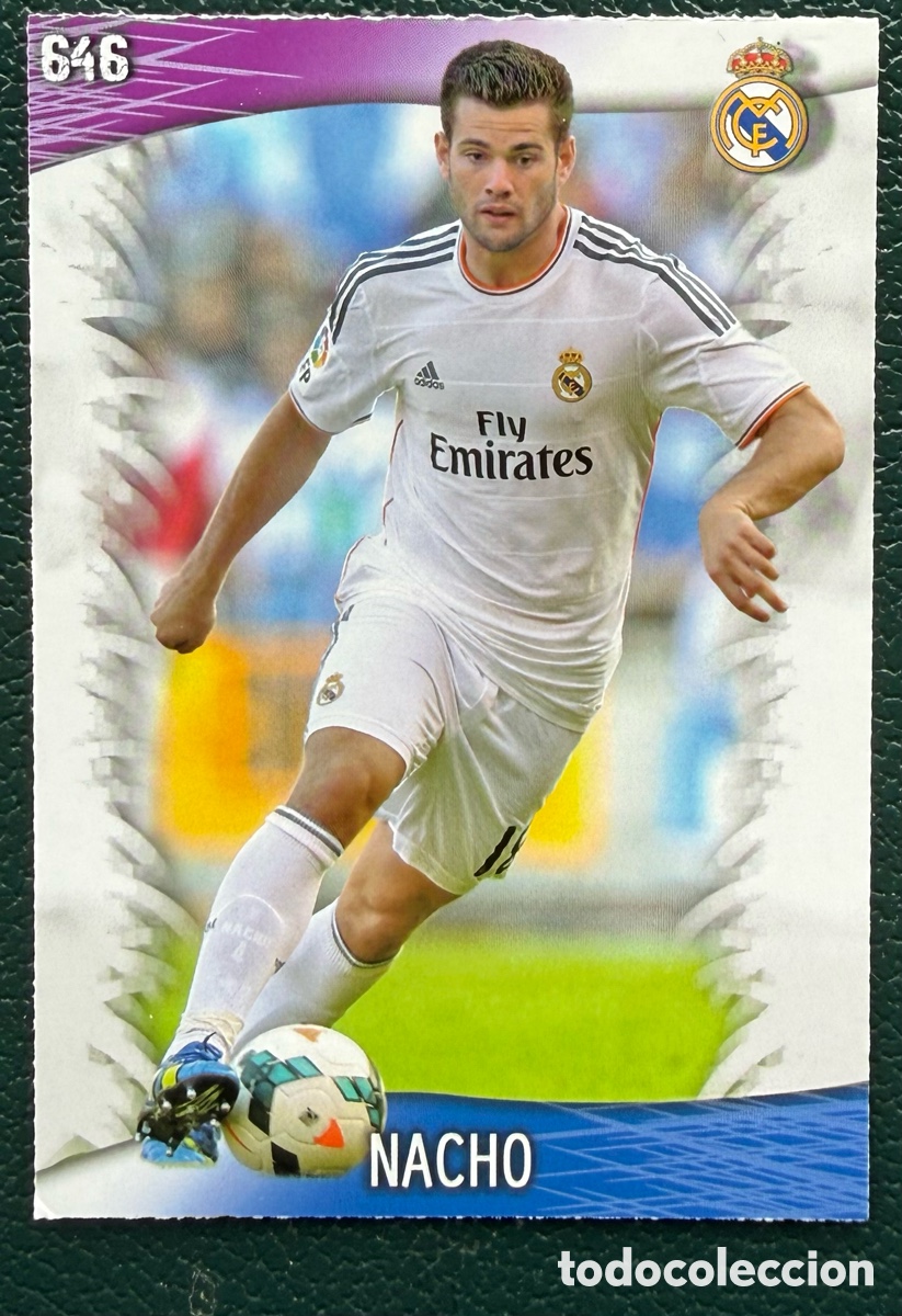 Figurine di Calcio: 646 NACHO REAL MADRID FICHAS ALBUM MUNDICROMO 2013 2014 13 14