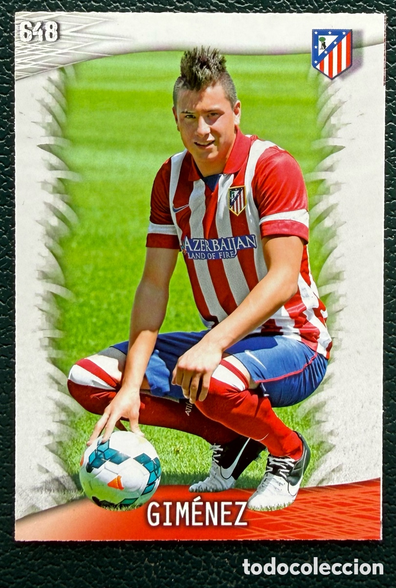Figurine di Calcio: 648 GIMENEZ ATLETICO DE MADRID FICHAS ALBUM MUNDICROMO 2013 2014 13 14