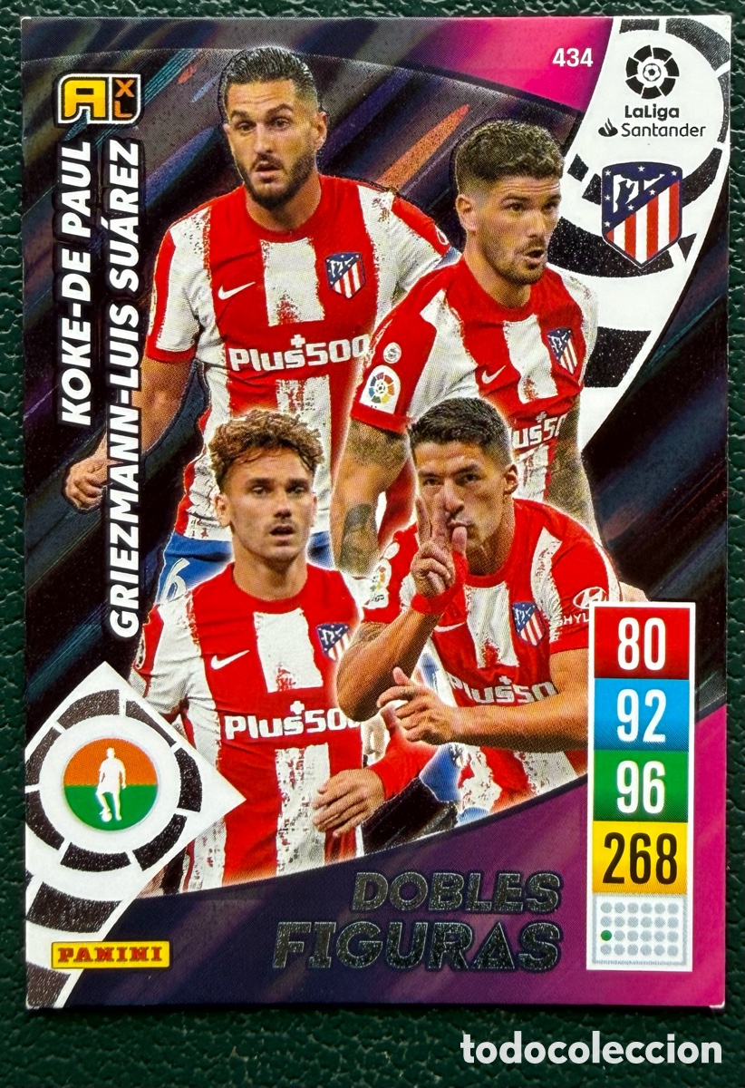 Cromos de F&uacute;tbol: 434 DOBLES FIGURAS ATLETICO DE MADRID FICHAS ALBUM ADRENALYN XL 2021 2022 21 22
