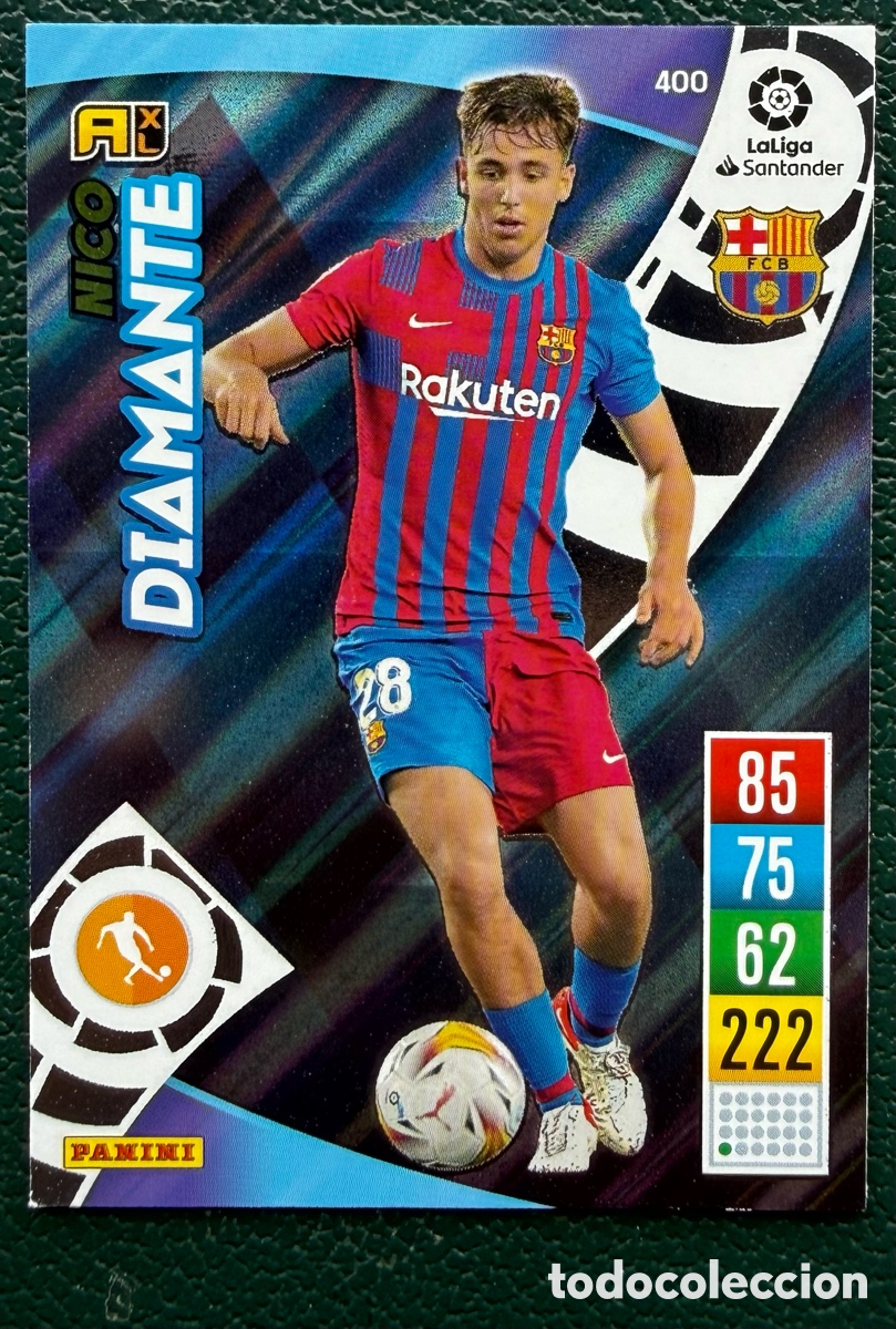 Cromos de F&uacute;tbol: 400 NICO FC BARCELONA DIAMANTE FICHAS ALBUM ADRENALYN XL 2021 2022 21 22
