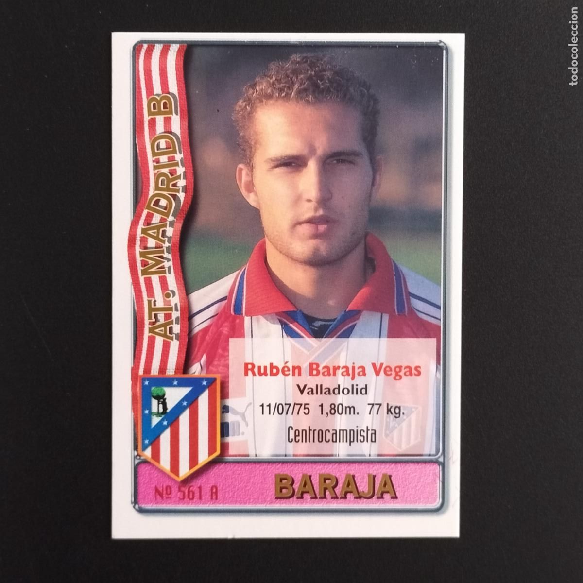 Cromos de F&uacute;tbol: 561 BARAJA Y SORIA AT. MADRID CROMOS MUNDICROMO PLATINUM LIGA FUTBOL 1996 1997 96 97