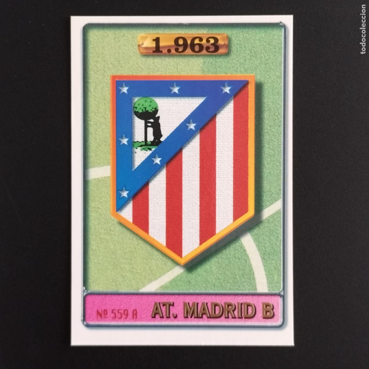 Cromos de F&uacute;tbol: 559 CHEMA Y ESCUDO AT. MADRID CROMOS MUNDICROMO PLATINUM LIGA FUTBOL 1996 1997 96 97