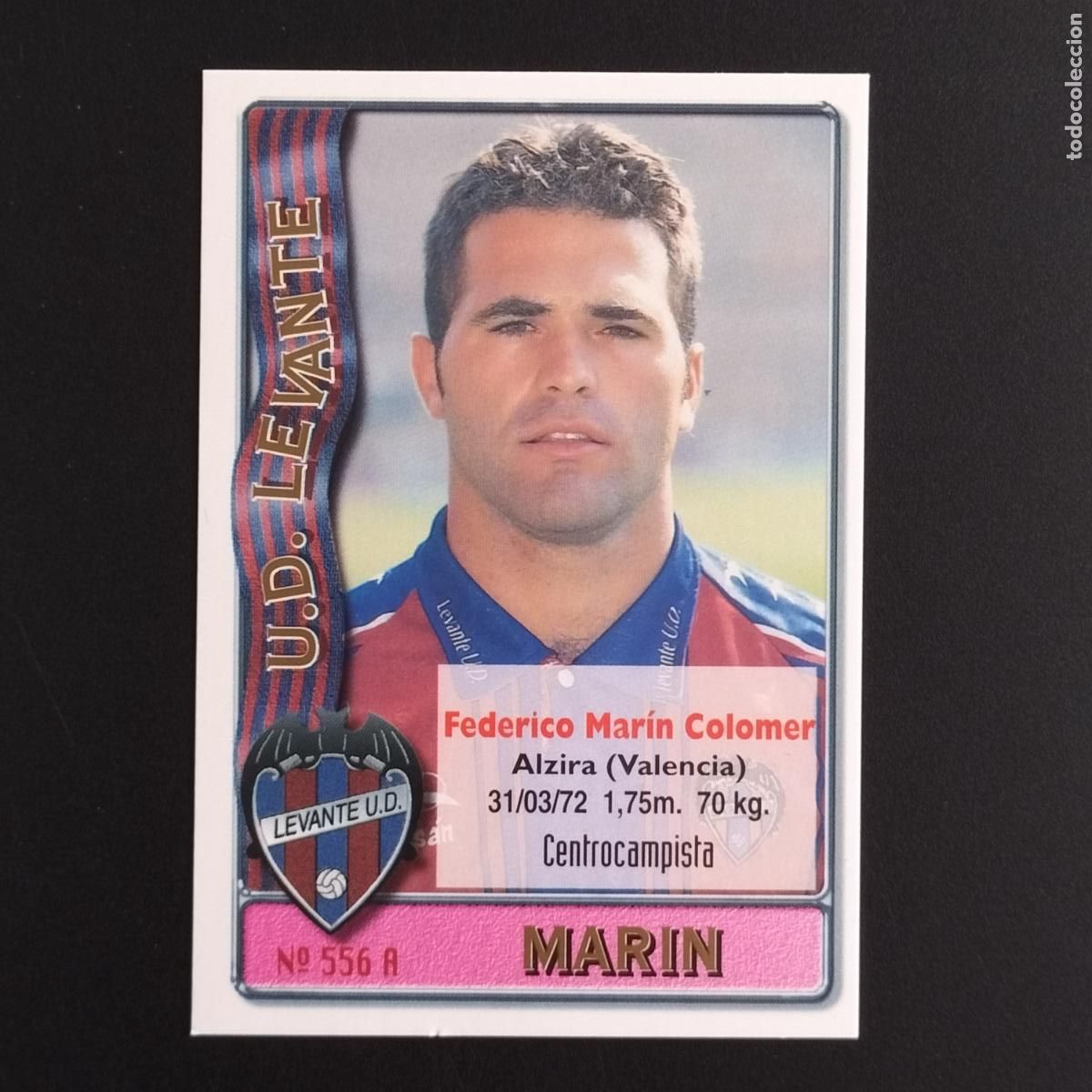 Cromos de F&uacute;tbol: 556 MARIN Y LUCAS LEVANTE CROMOS MUNDICROMO PLATINUM LIGA FUTBOL 1996 1997 96 97
