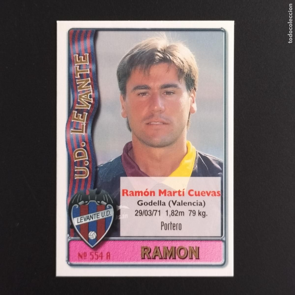 Cromos de F&uacute;tbol: 554 RAMON Y JOSE LUIS LEVANTE CROMOS MUNDICROMO PLATINUM LIGA FUTBOL 1996 1997 96 97