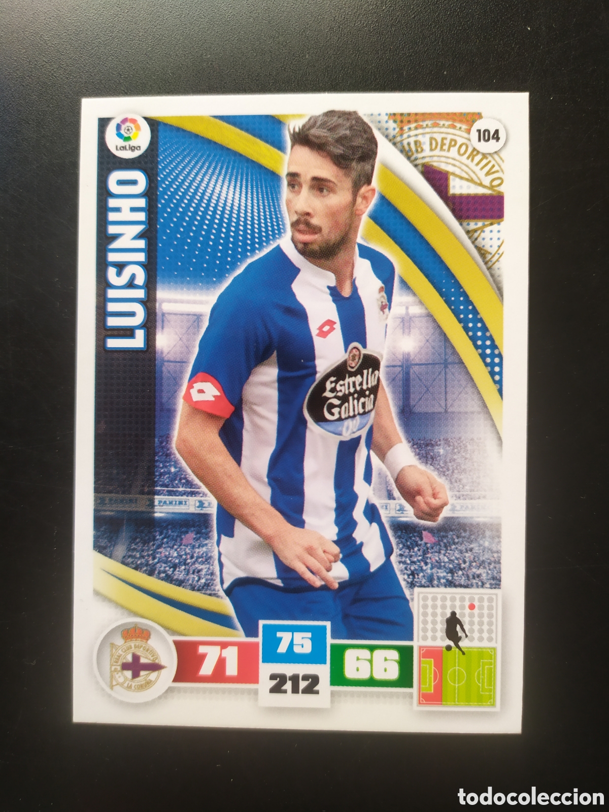Cromos de F&uacute;tbol: Adrenalyn 2015 2016 15 16 panini Luisinho n&deg; 104 Deportivo Coru&ntilde;a