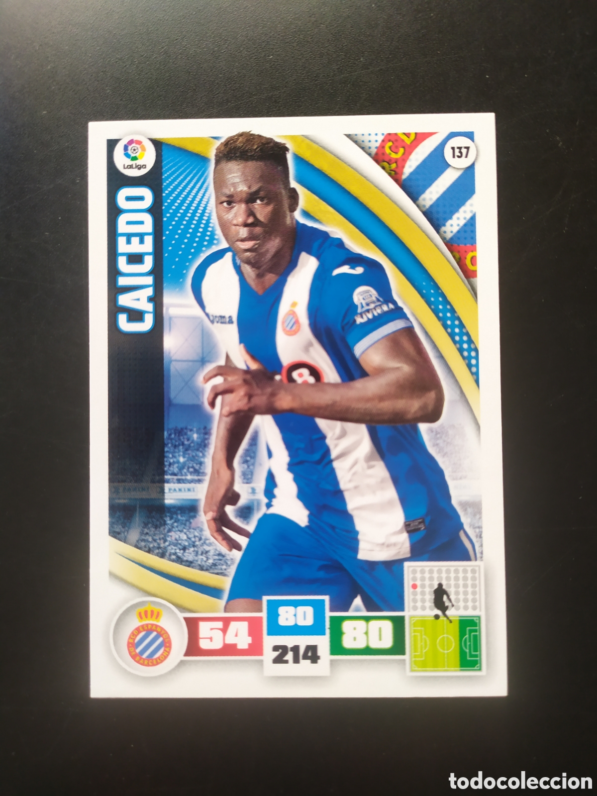Cromos de F&uacute;tbol: Adrenalyn 2015 2016 15 16 panini Caicedo n&deg; 137 Espanyol
