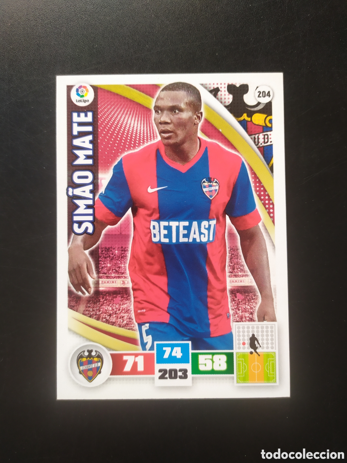 Cromos de F&uacute;tbol: Adrenalyn 2015 2016 15 16 panini Simao Mate n&deg; 204 Levante